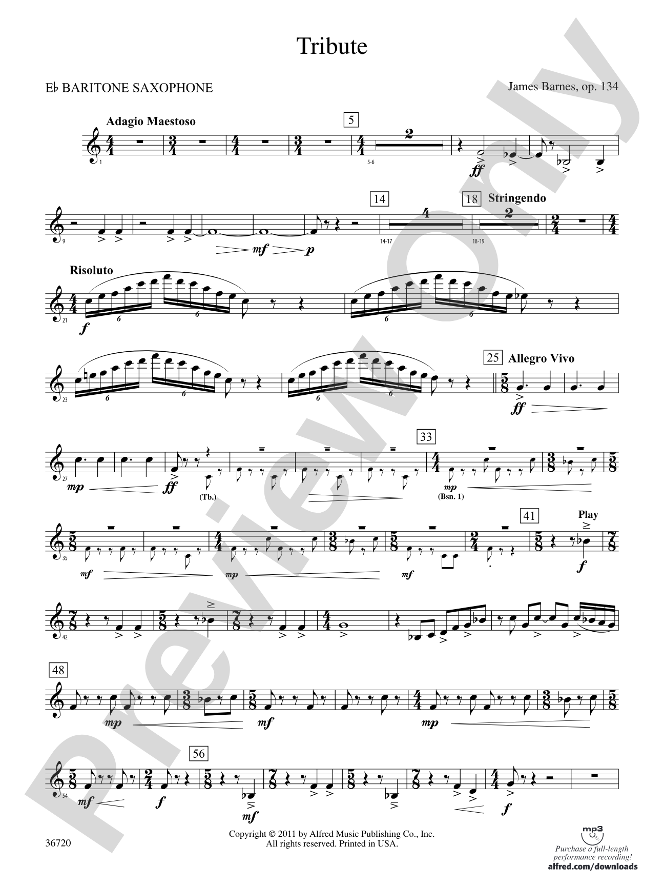 Tribute: E-flat Baritone Saxophone