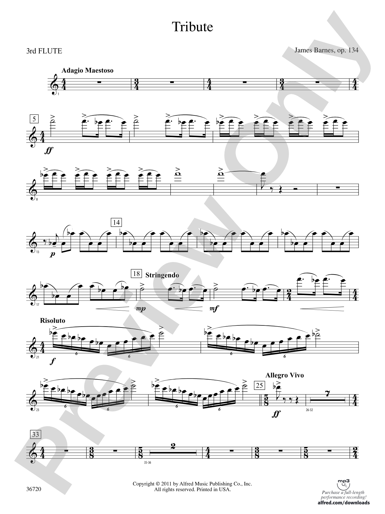 Tribute: 3rd Flute