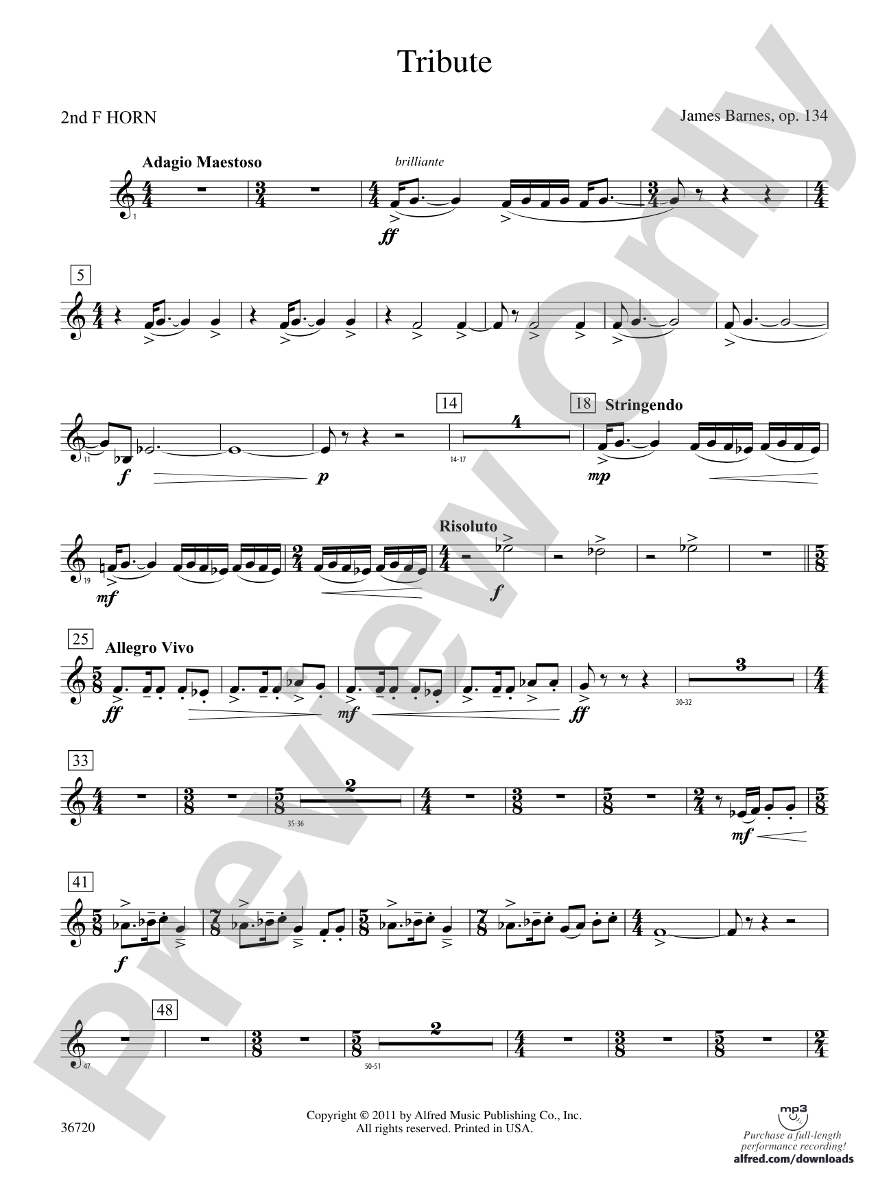 Tribute: 2nd F Horn