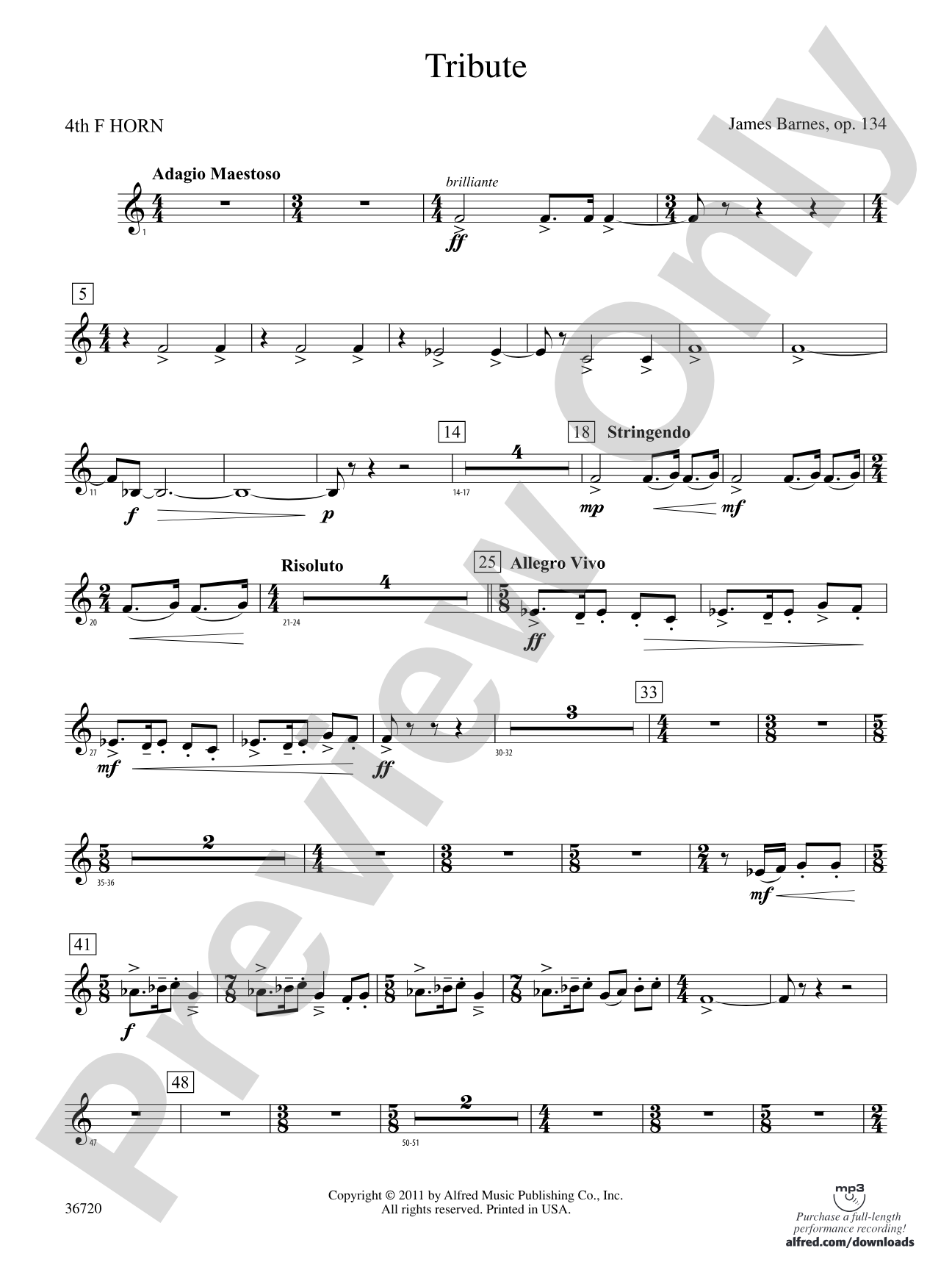 Tribute: 4th F Horn
