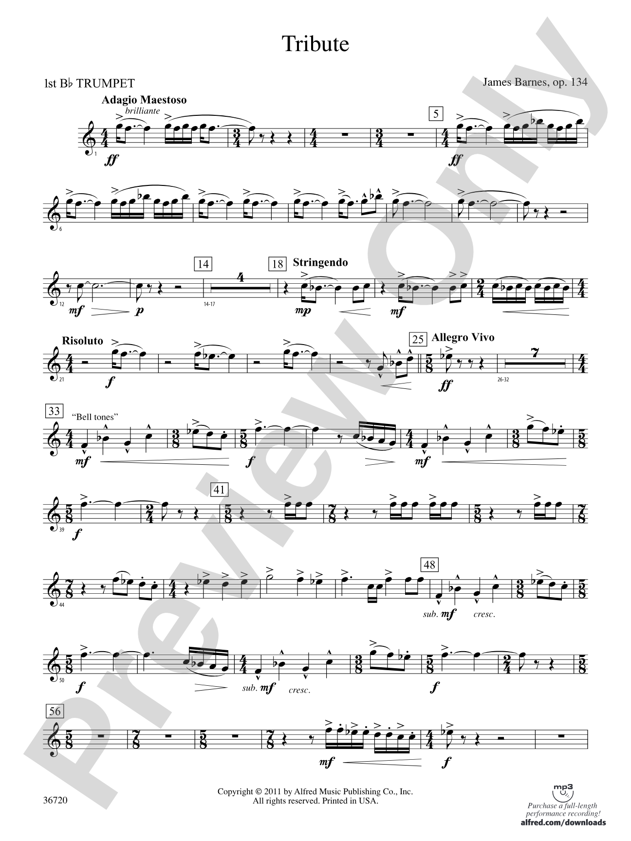 Tribute: 1st B-flat Trumpet