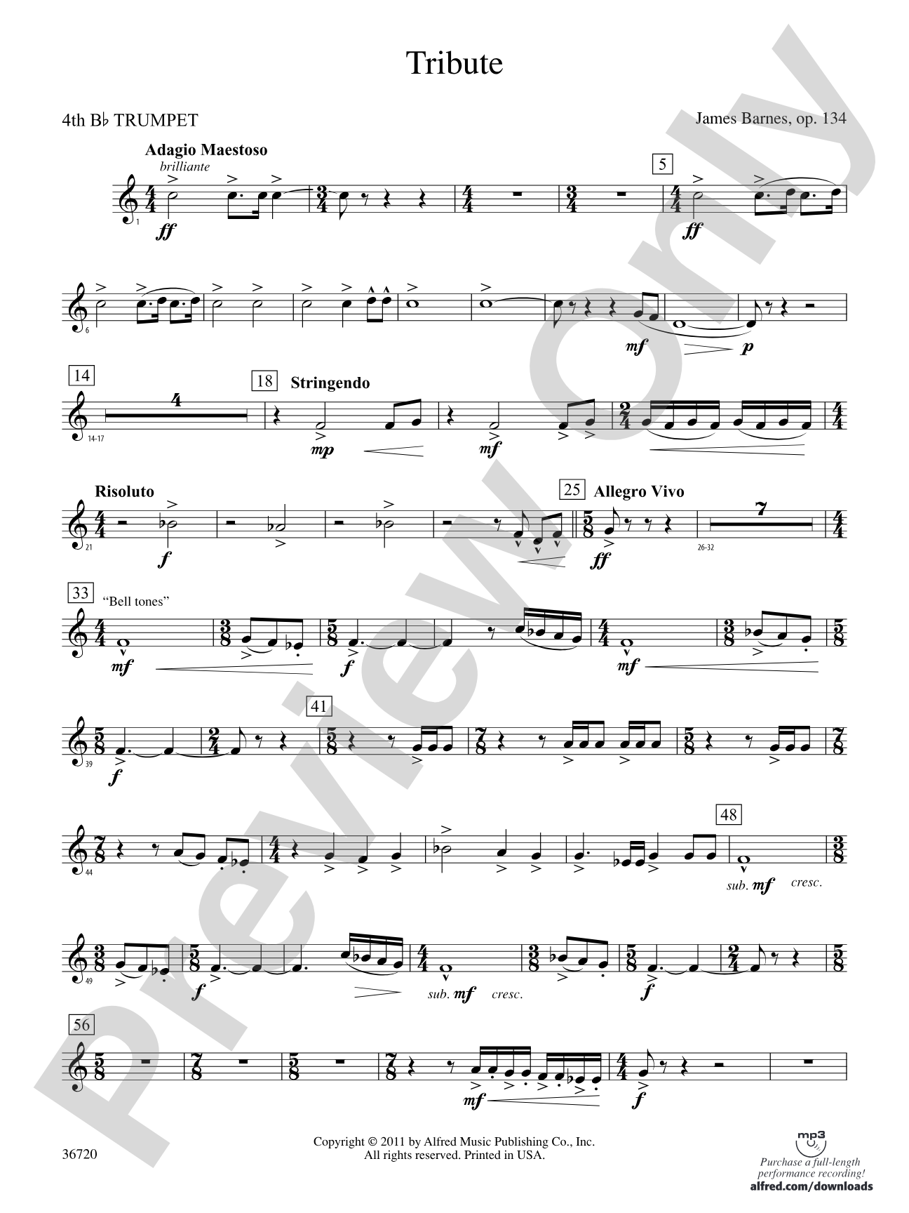 Tribute: 4th B-flat Trumpet