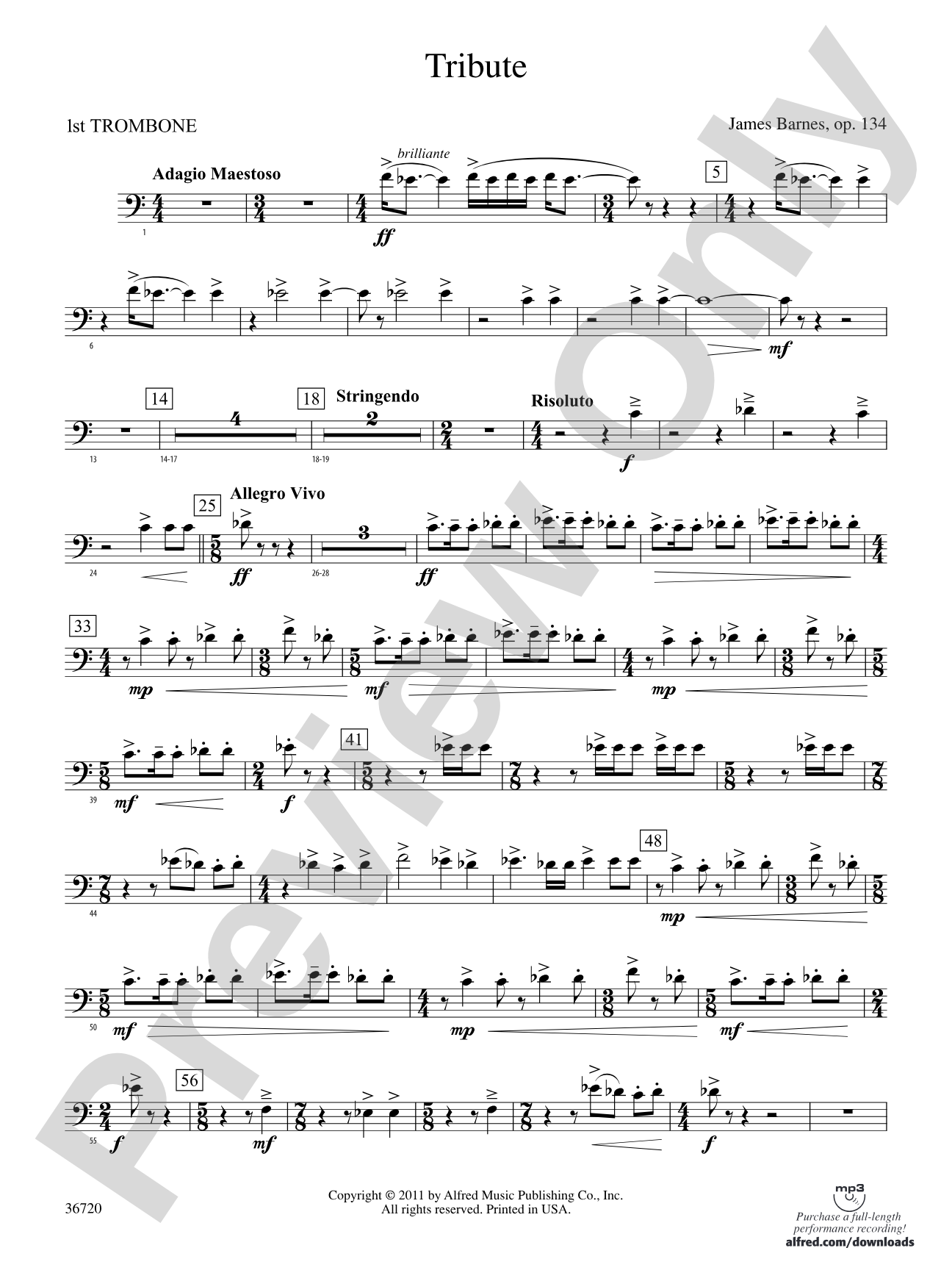 Tribute: 1st Trombone