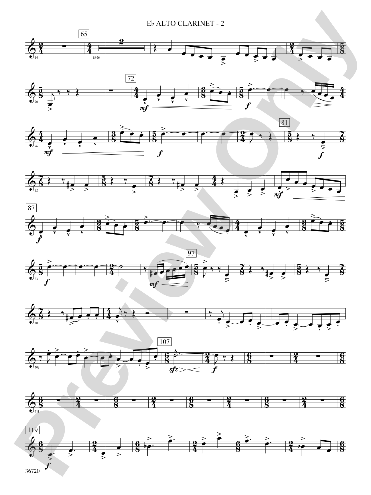 Tribute: (wp) E-flat Alto Clarinet