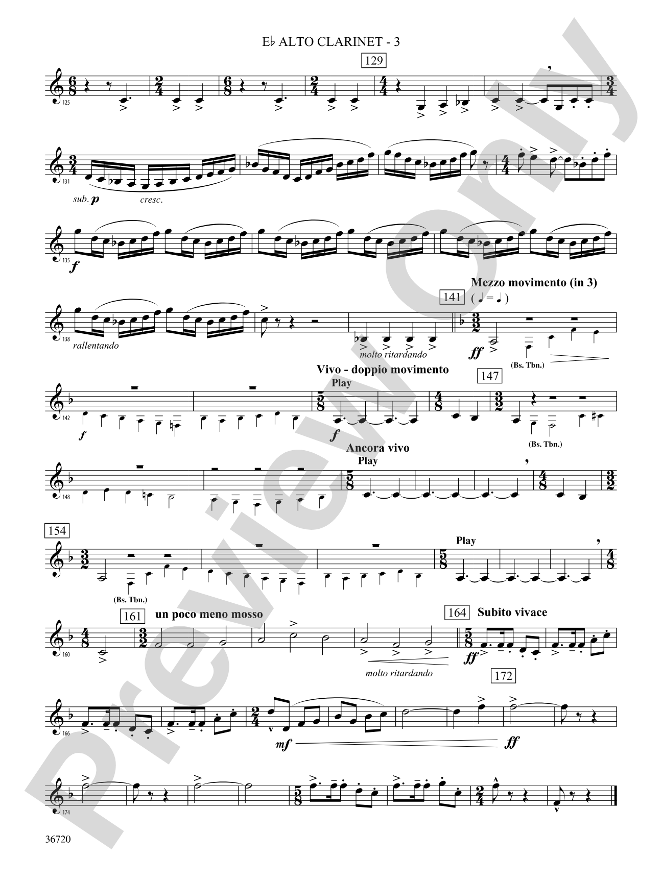 Tribute: (wp) E-flat Alto Clarinet