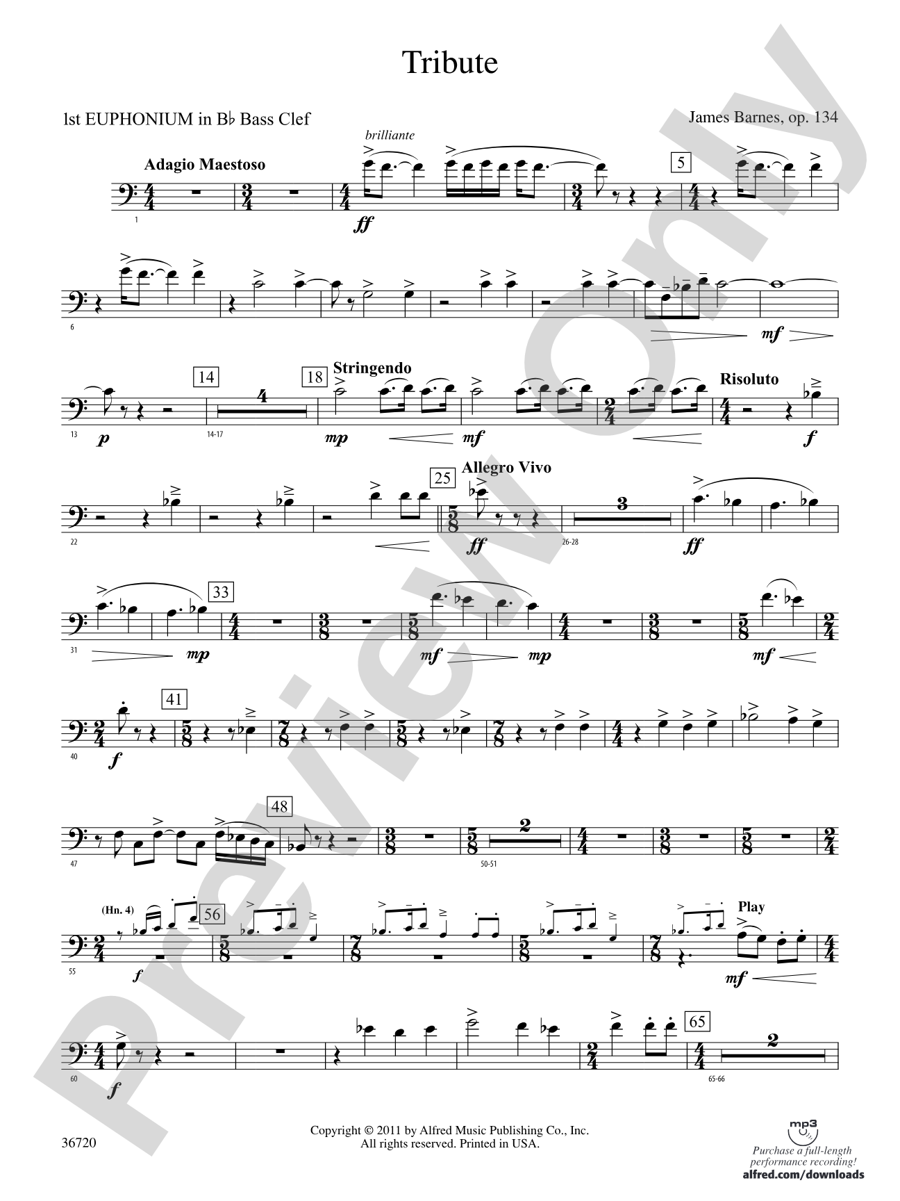 Tribute: (wp) Bb Baritone B.C. 1