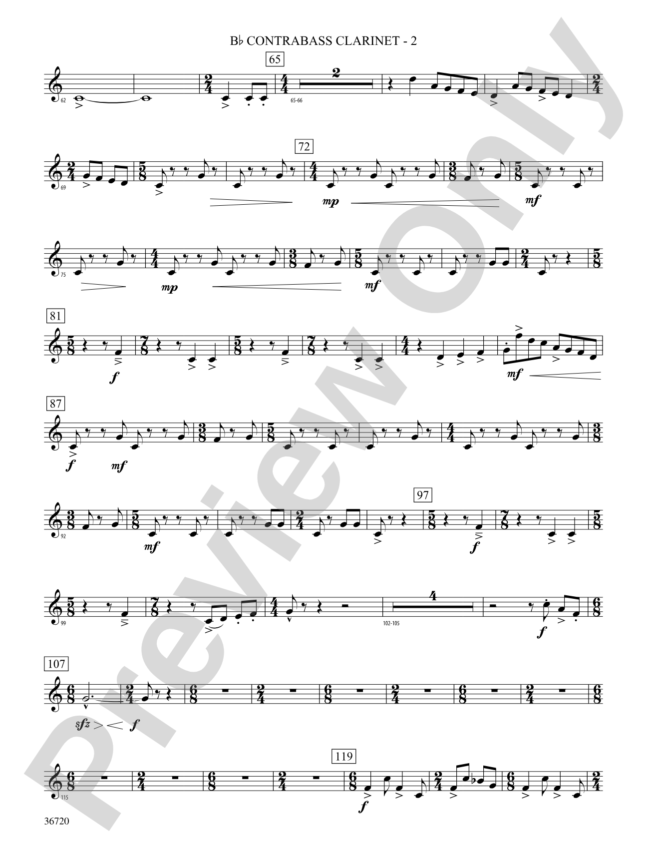 Tribute: (wp) B-flat Contrabass Clarinet