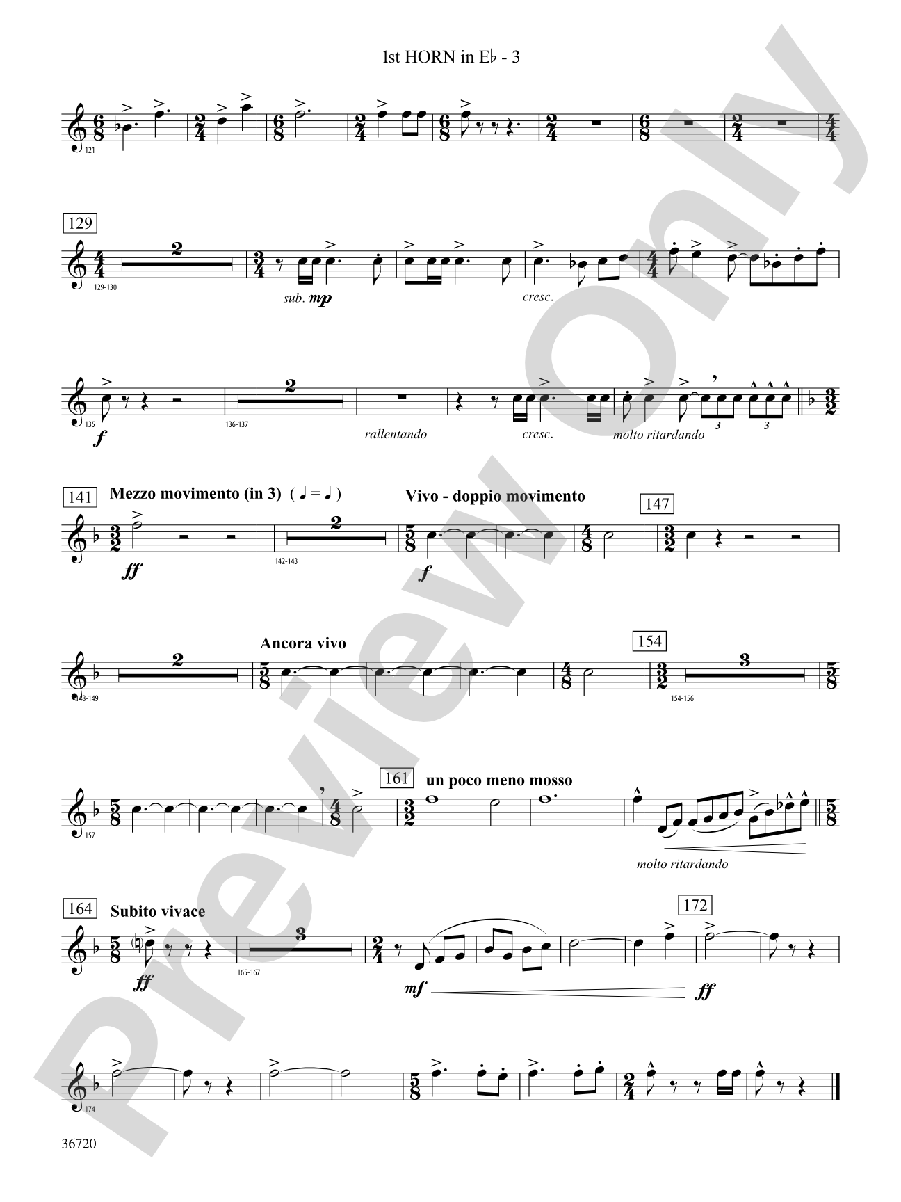 Tribute: (wp) 1st Horn in E-flat
