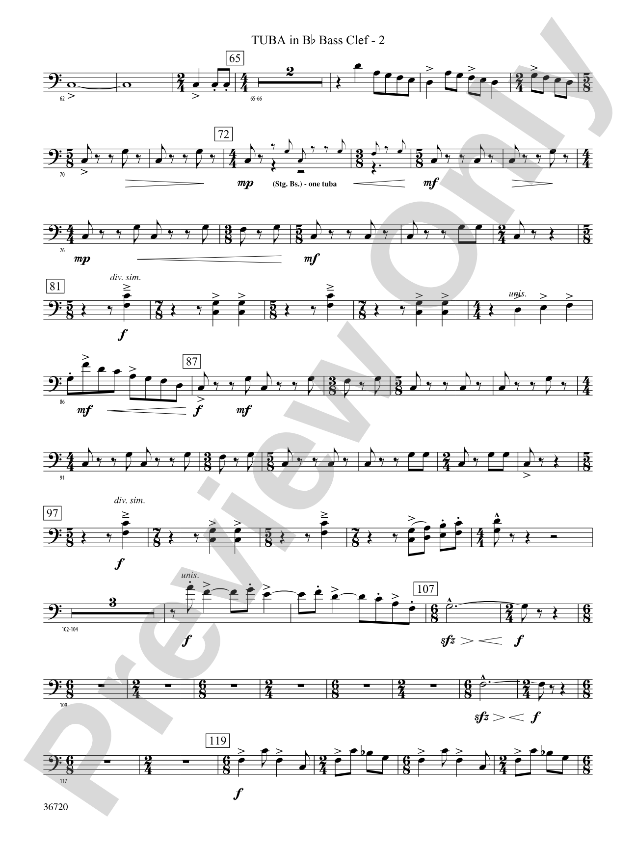 Tribute: (wp) B-flat Tuba B.C.