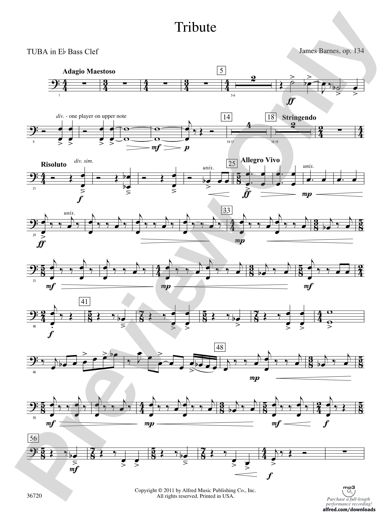 Tribute: (wp) E-flat Tuba B.C.