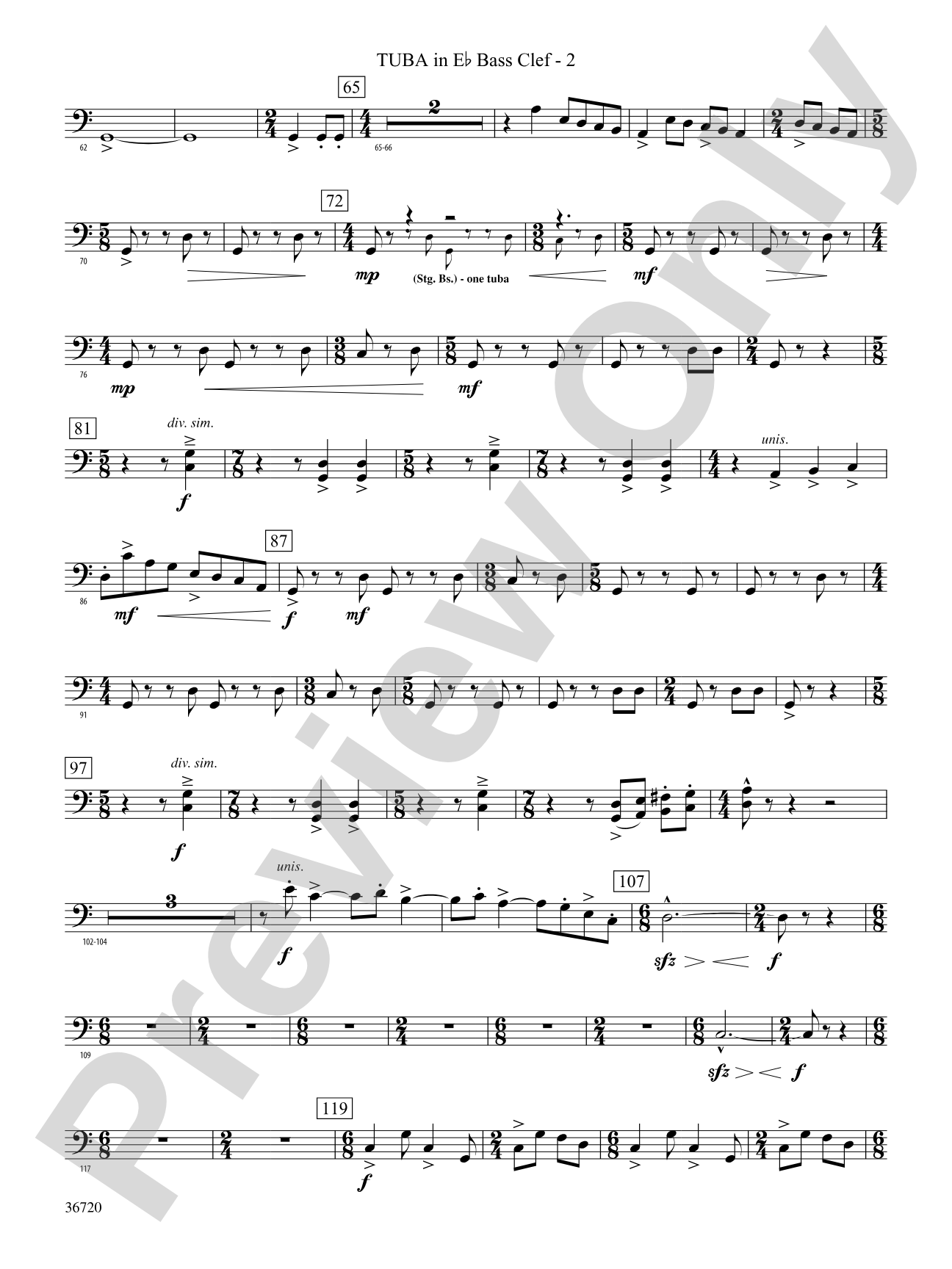 Tribute: (wp) E-flat Tuba B.C.