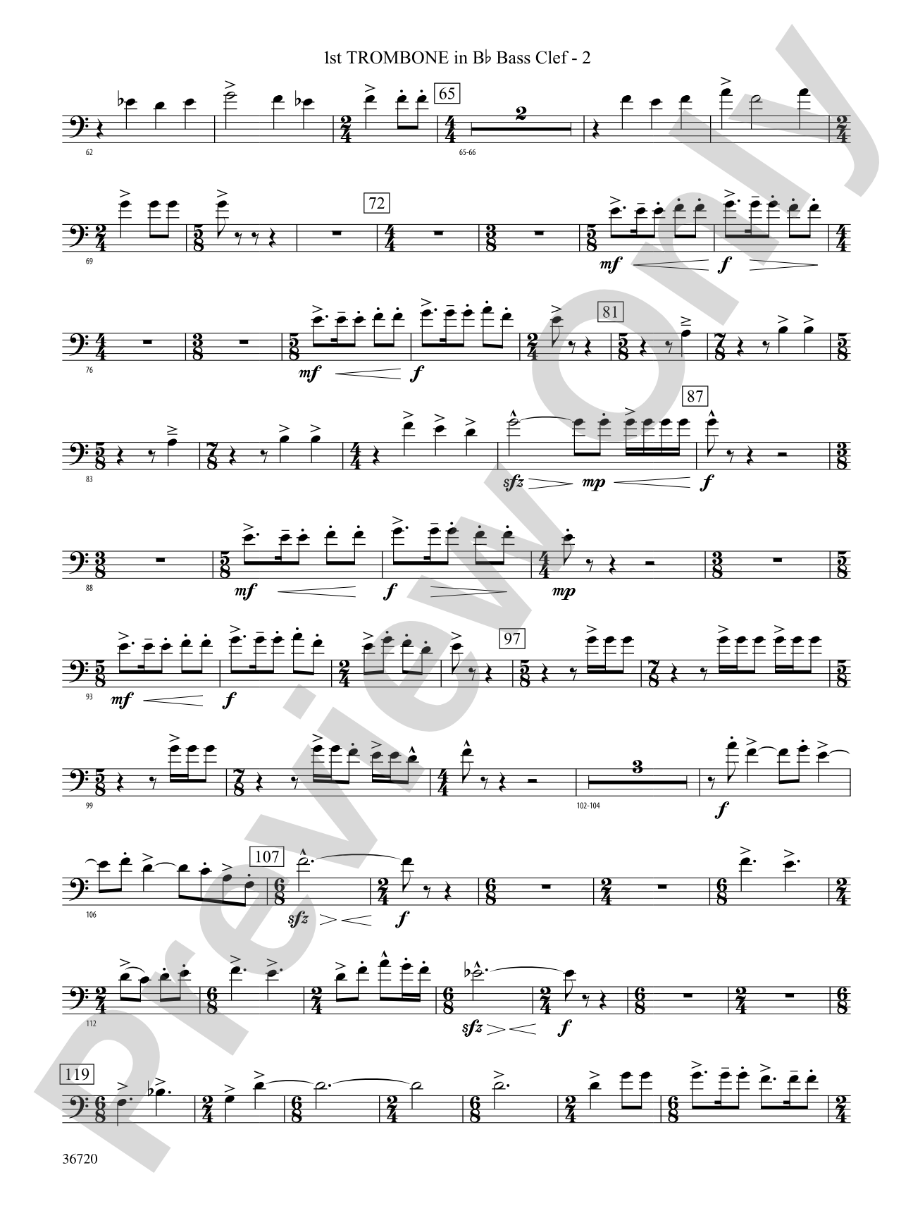 Tribute: (wp) 1st B-flat Trombone B.C.