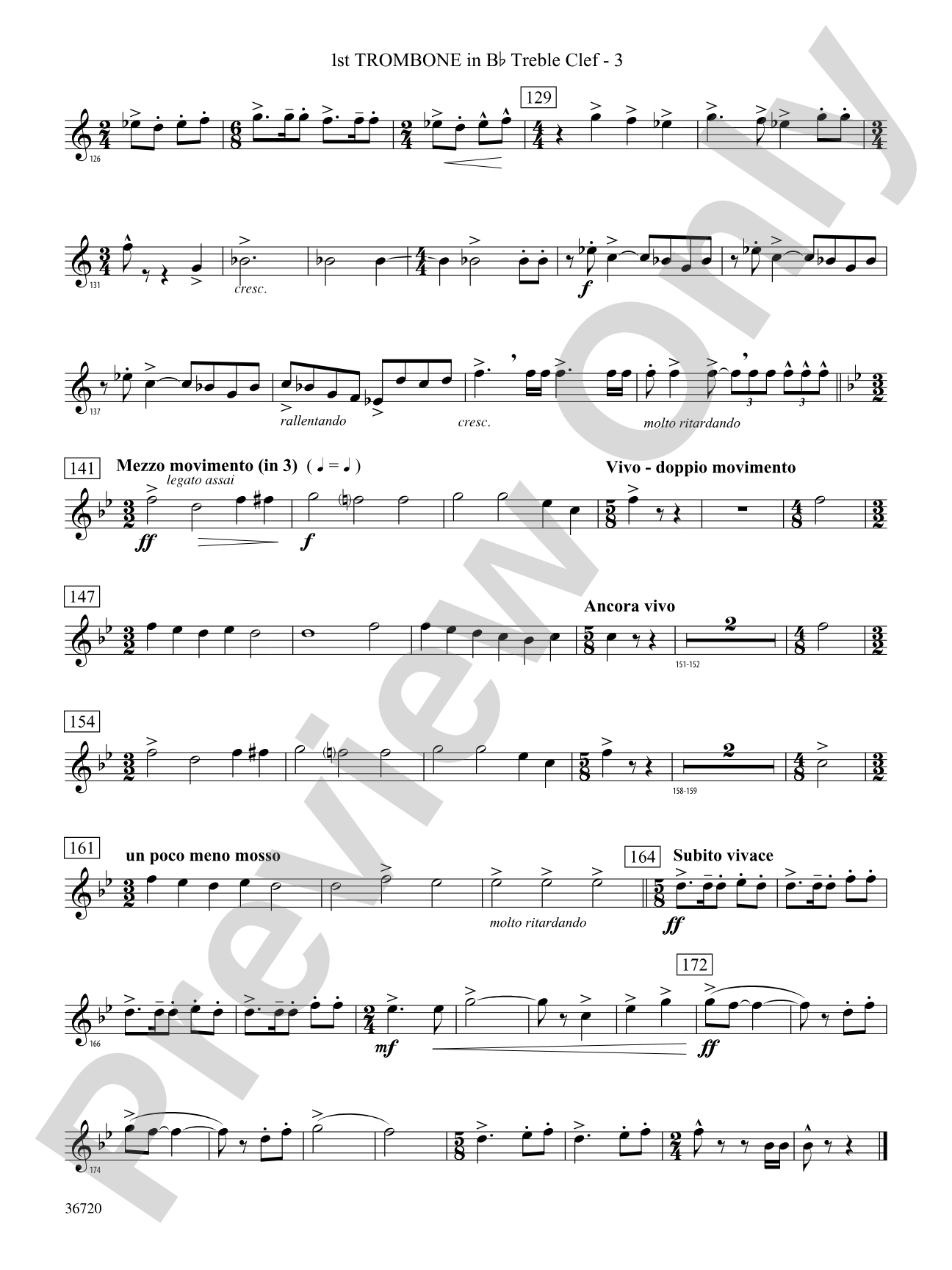 Tribute: (wp) 1st B-flat Trombone T.C.