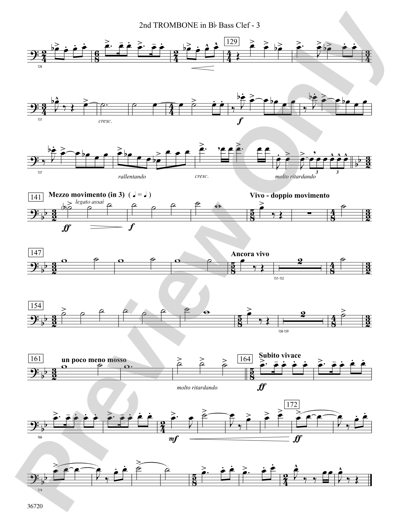 Tribute: (wp) 2nd B-flat Trombone B.C.