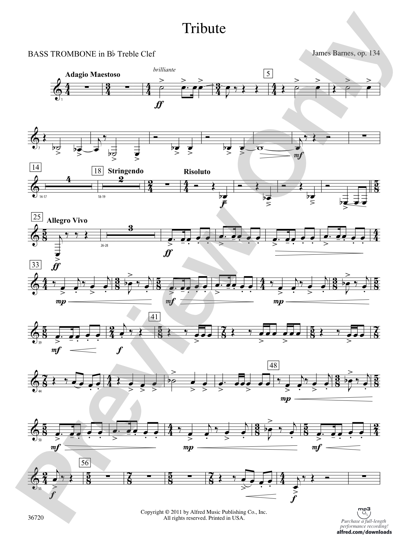 Tribute: (wp) Bb Trombone T.C. 4