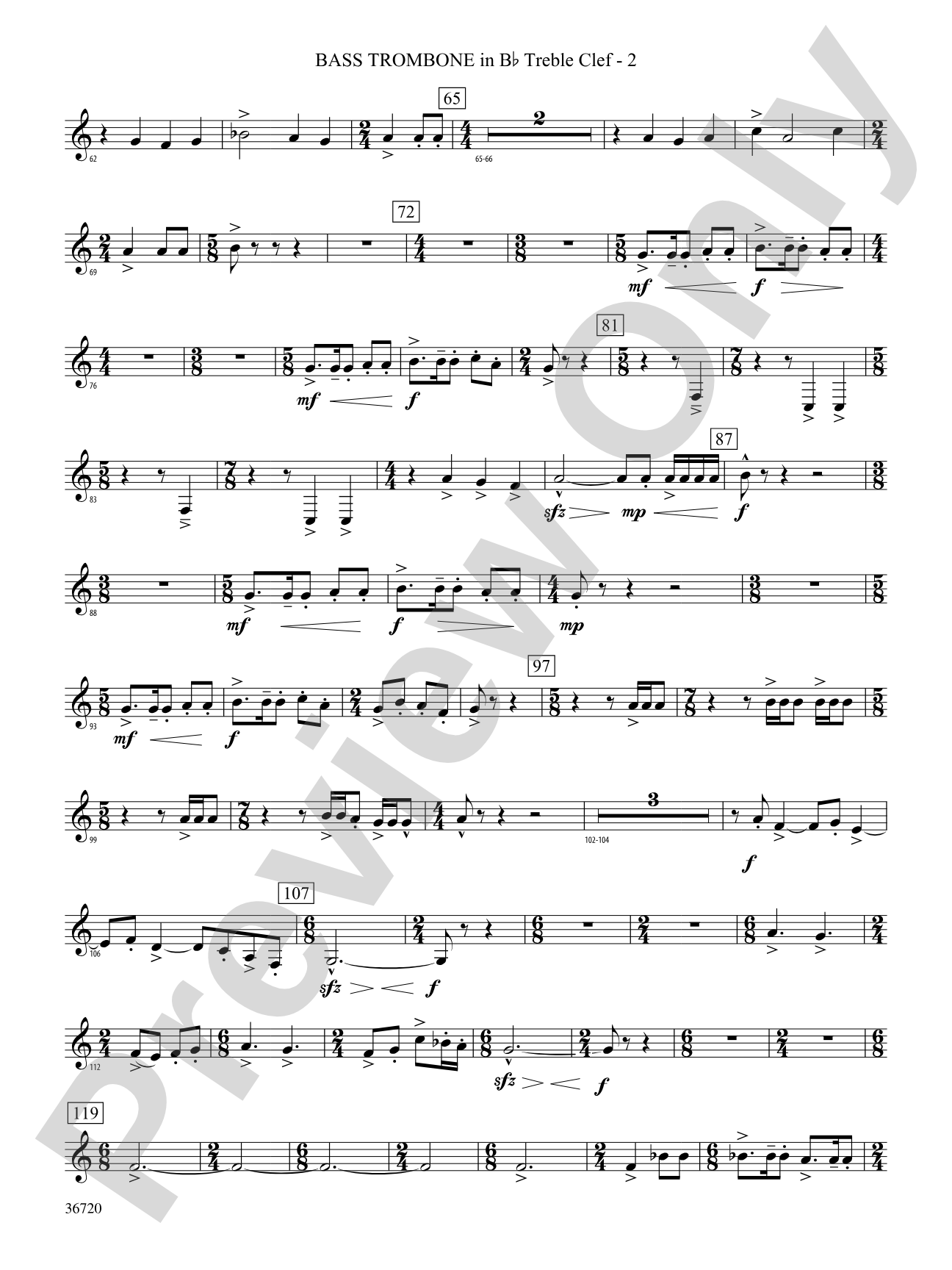 Tribute: (wp) Bb Trombone T.C. 4