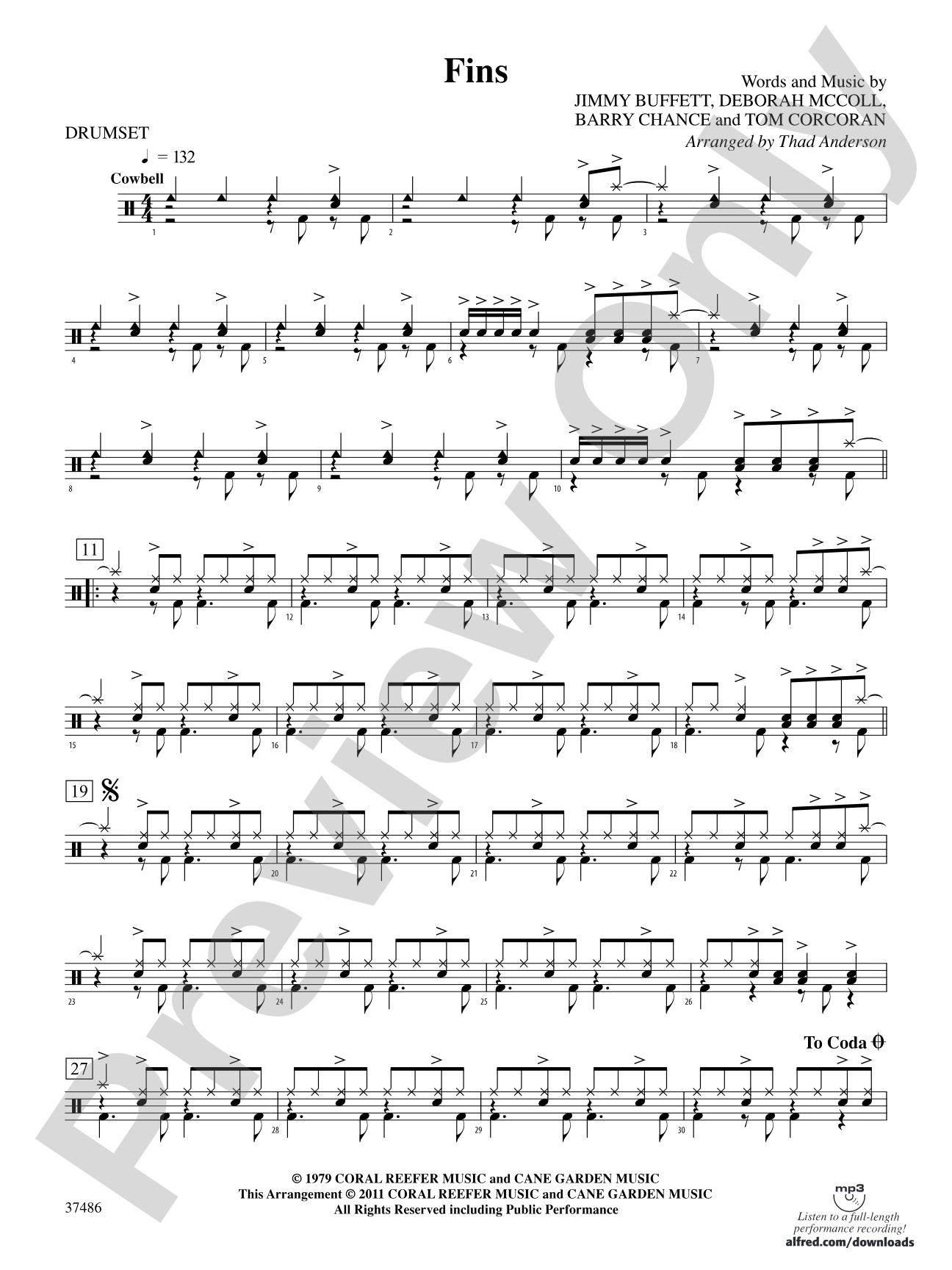 Fins: Drums