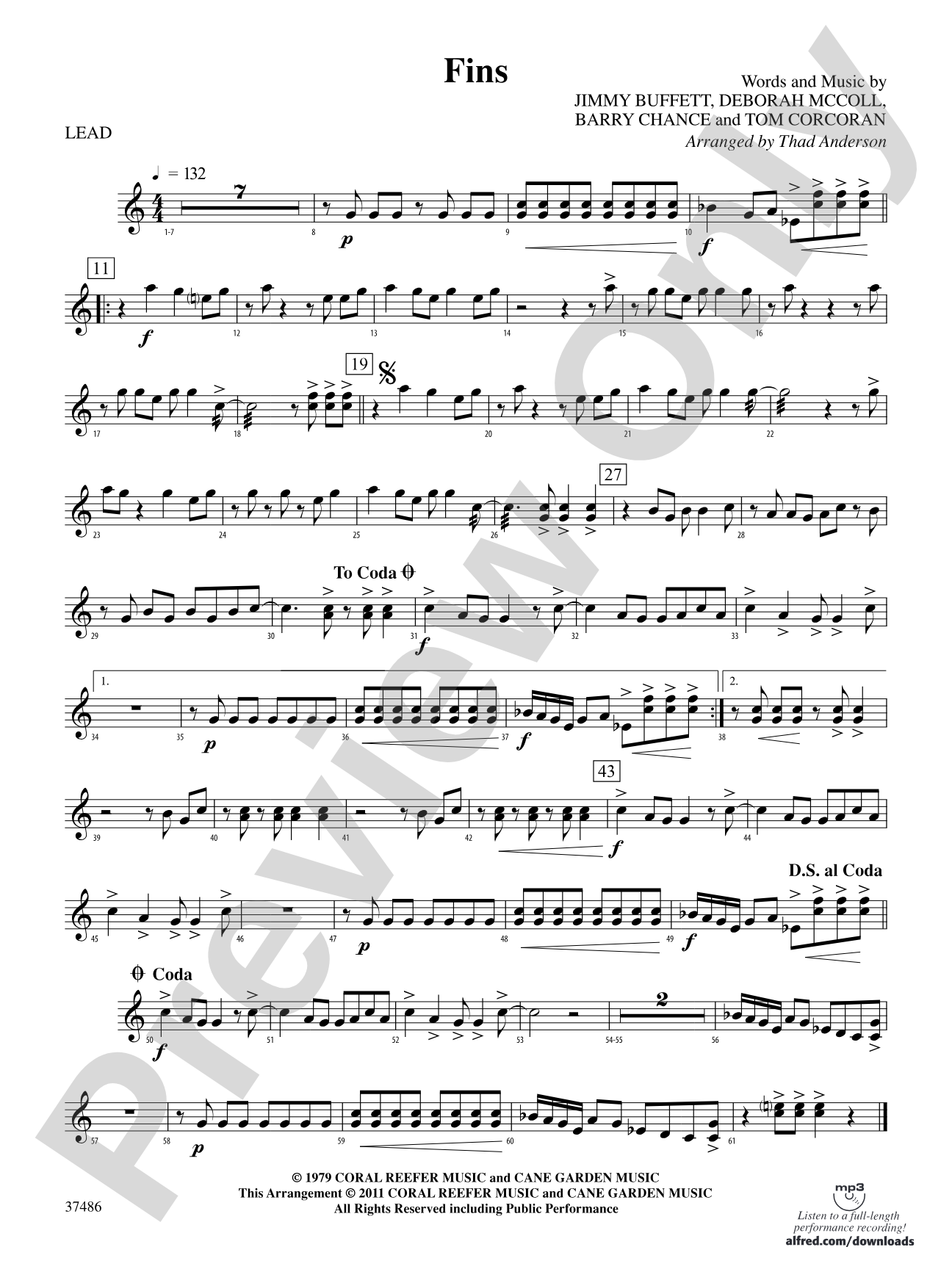 Fins: 1st Percussion