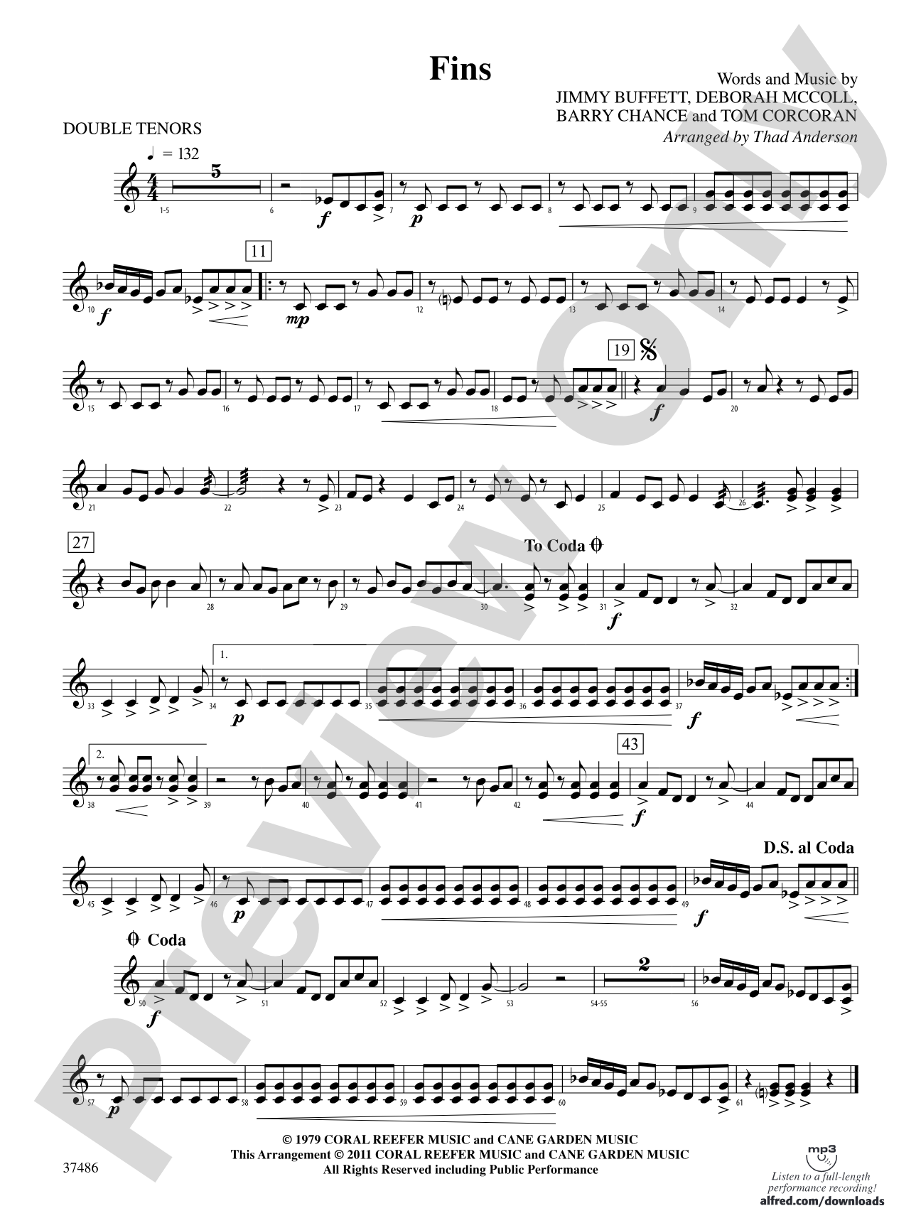 Fins: 2nd Percussion