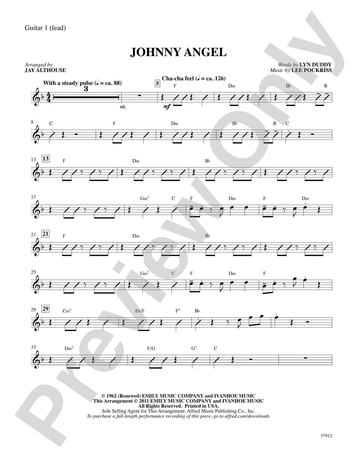 Johnny Angel: Guitar 1: Choral SoundPax