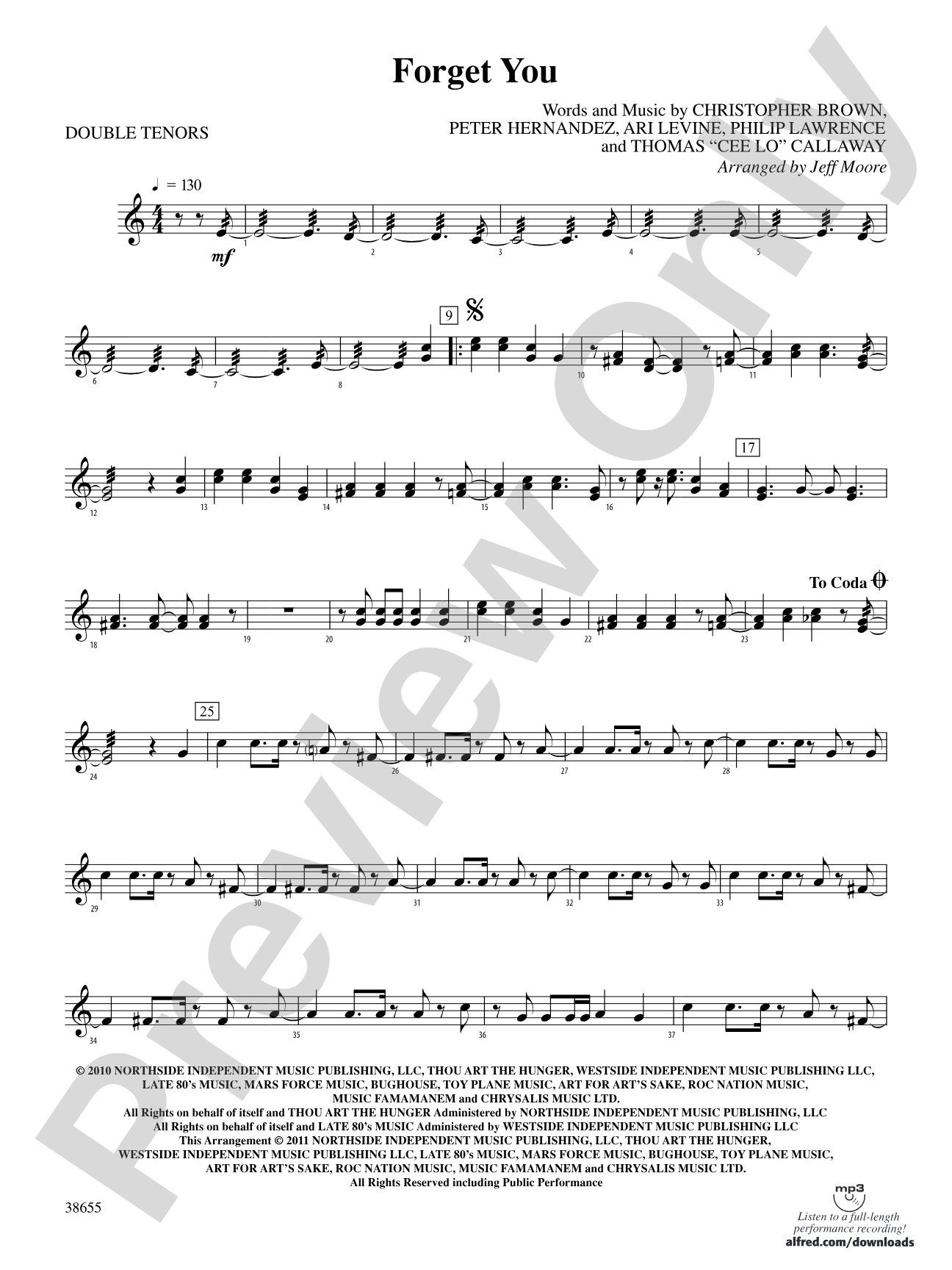 Forget You: 2nd Percussion