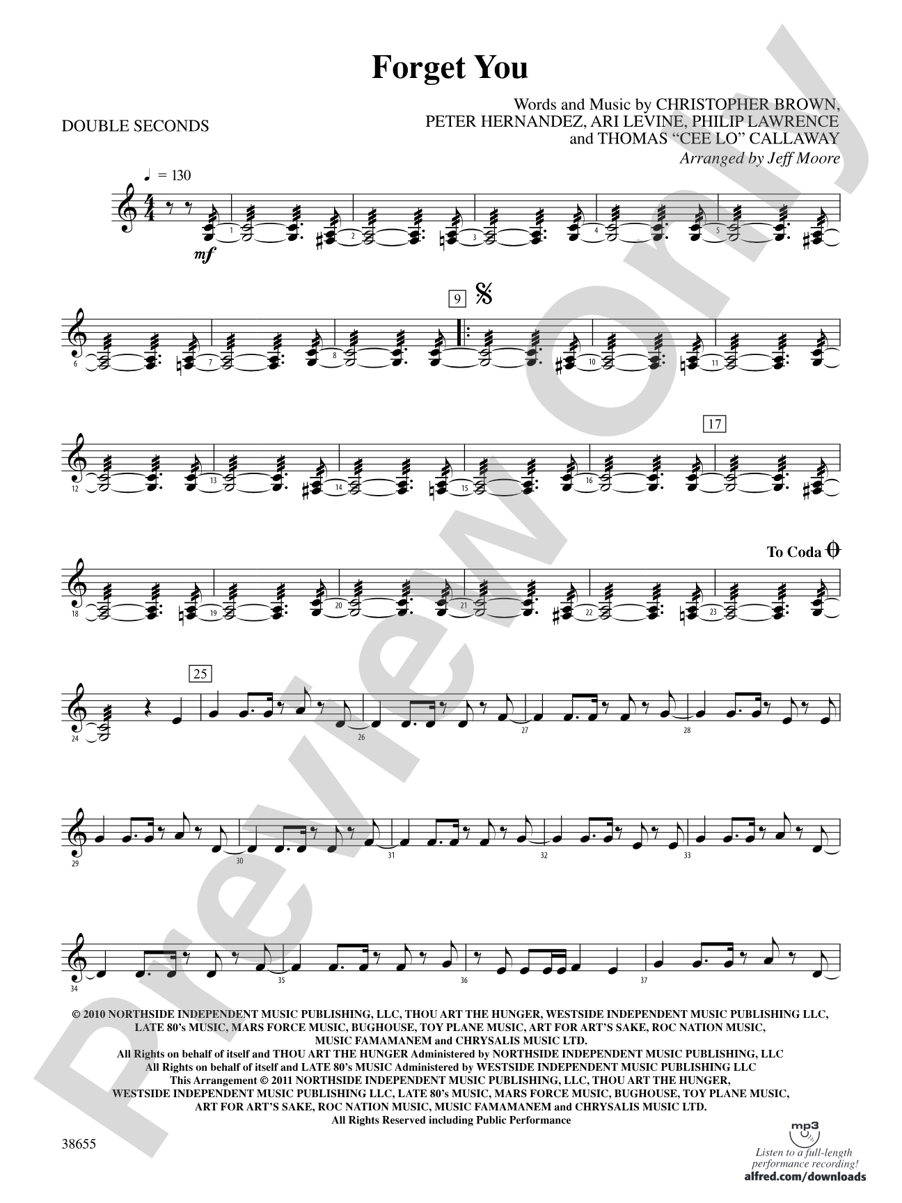Forget You: 3rd Percussion