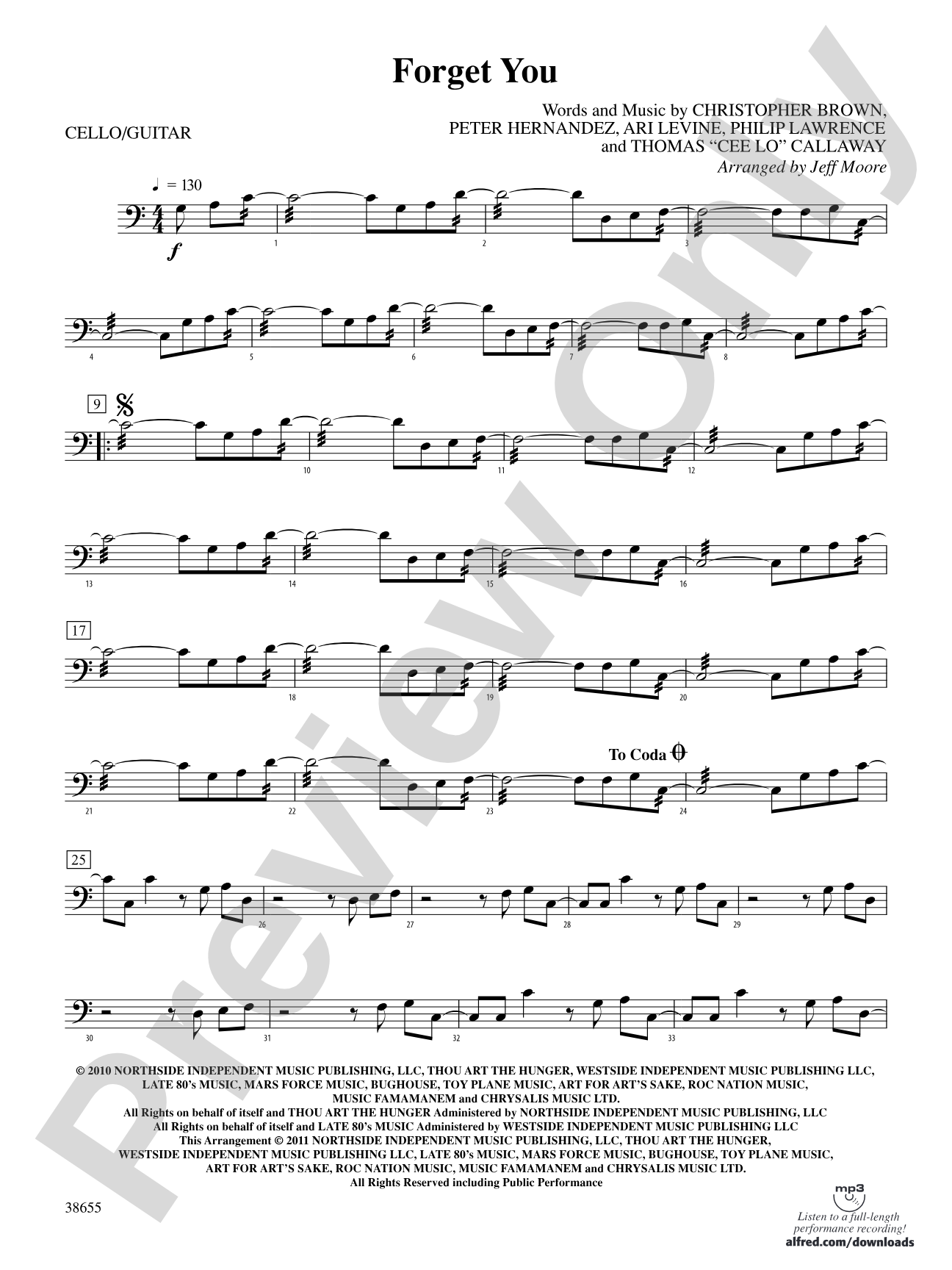 Forget You: Cello