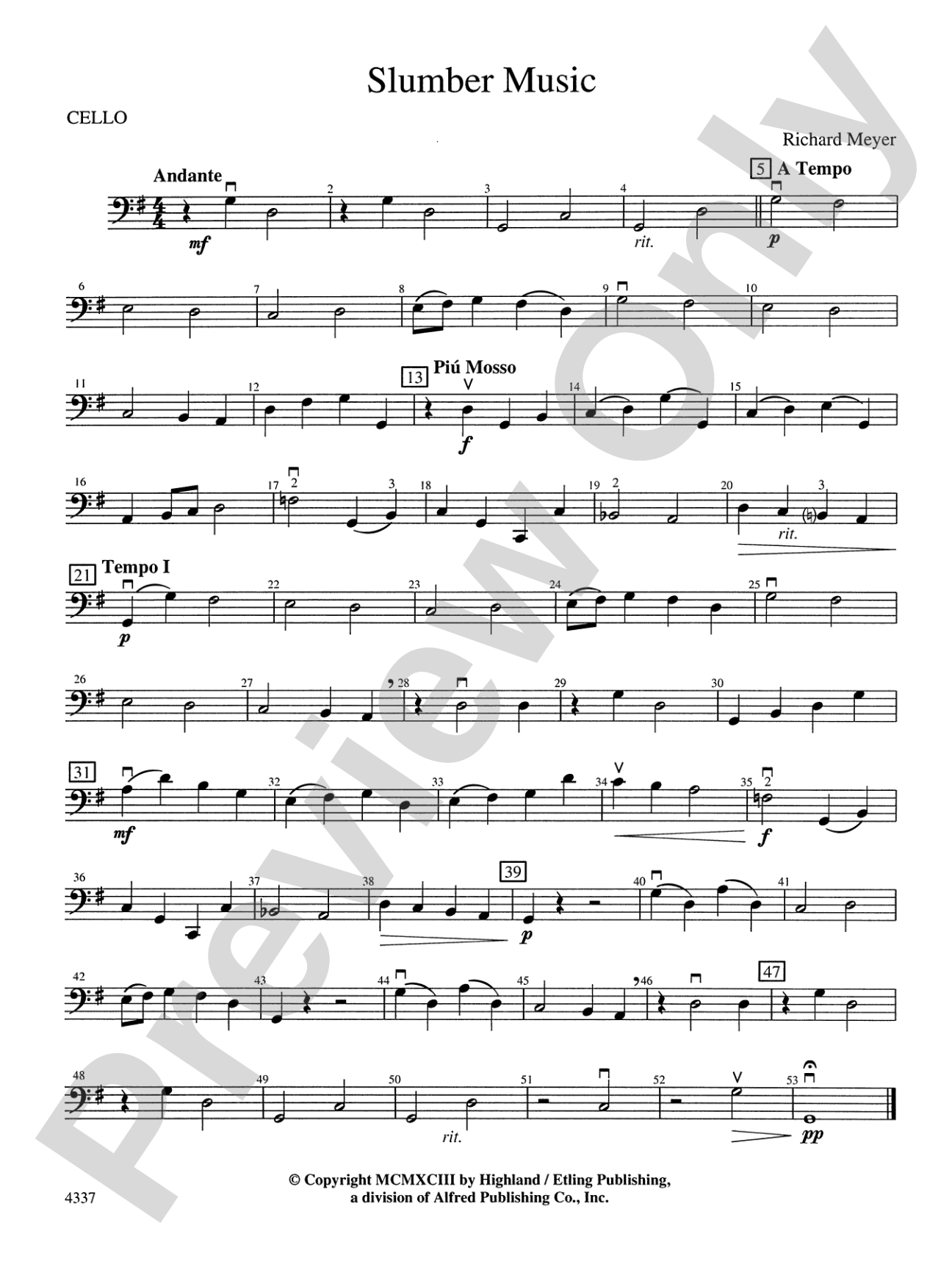 Slumber Music: Cello