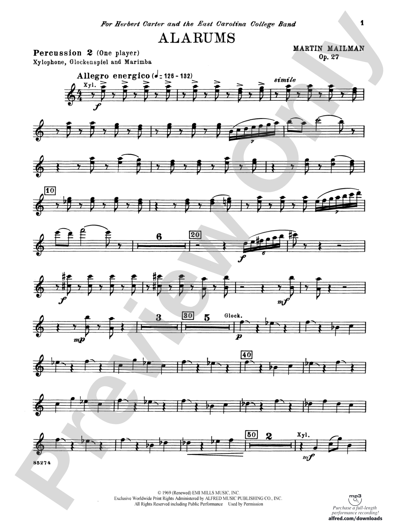 Alarums, Op. 27: 2nd Percussion