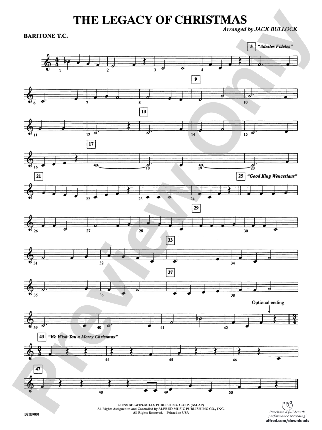 The Legacy of Christmas: Baritone T.C.
