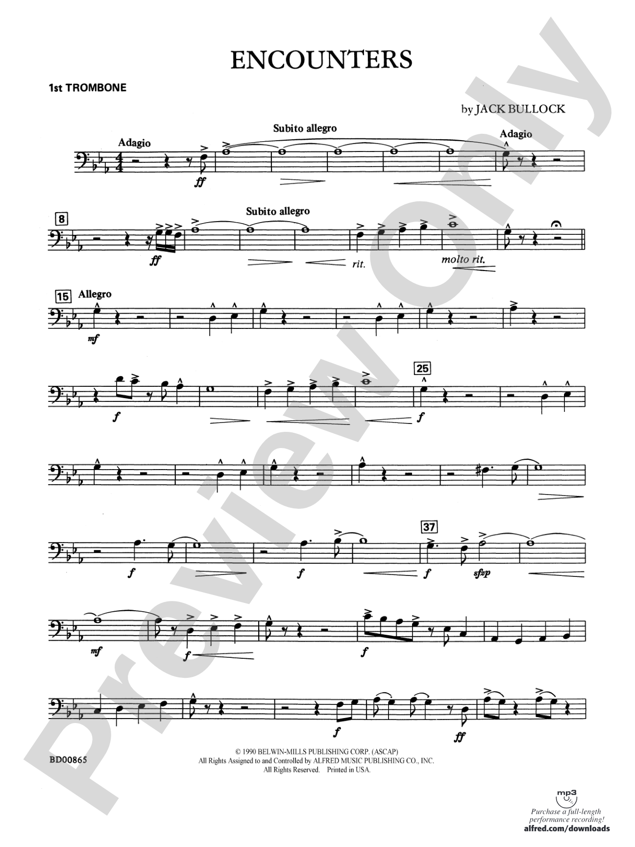 Encounters: 1st Trombone