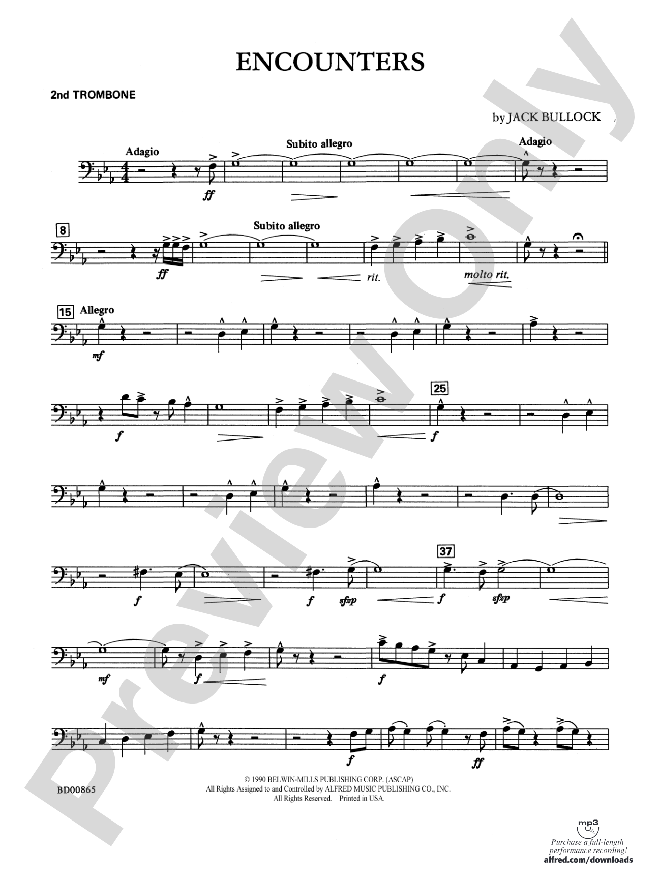 Encounters: 2nd Trombone