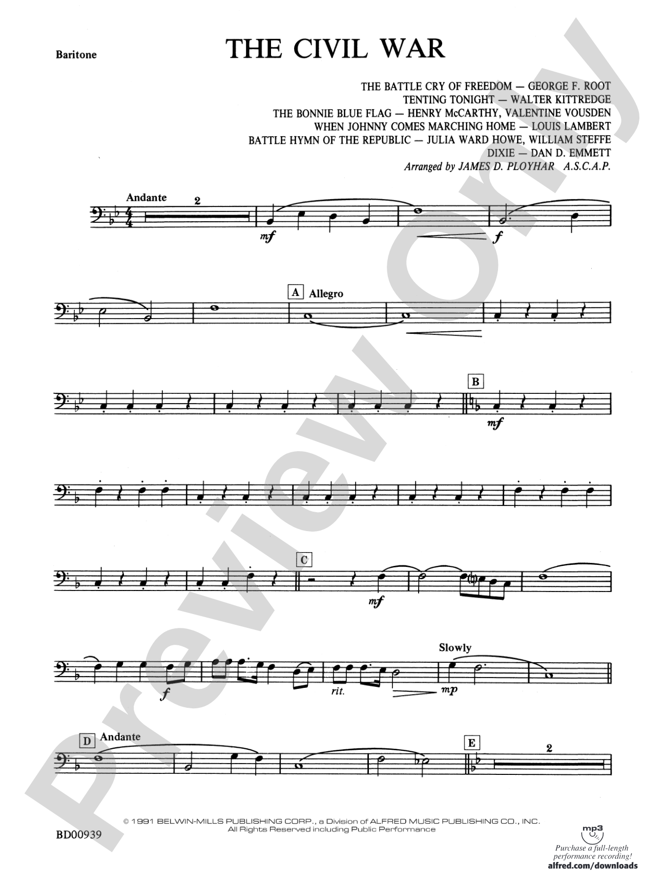 The Civil War: Baritone B.C.