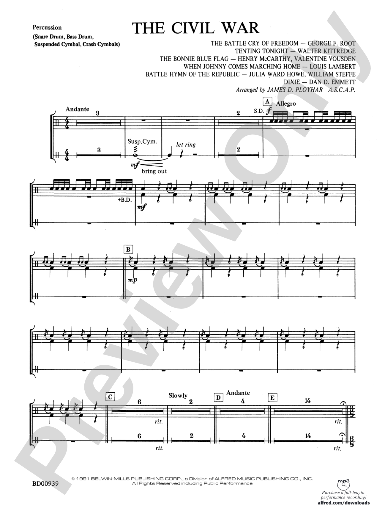 The Civil War: 1st Percussion