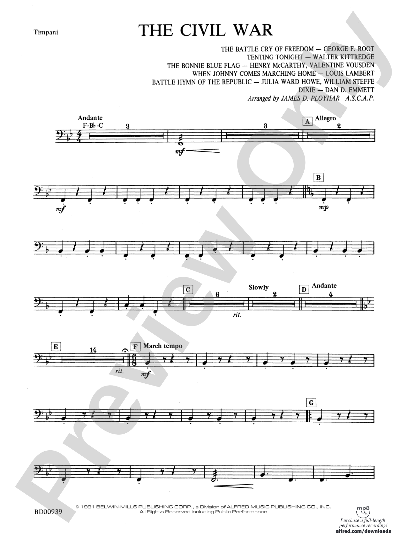 The Civil War: Timpani
