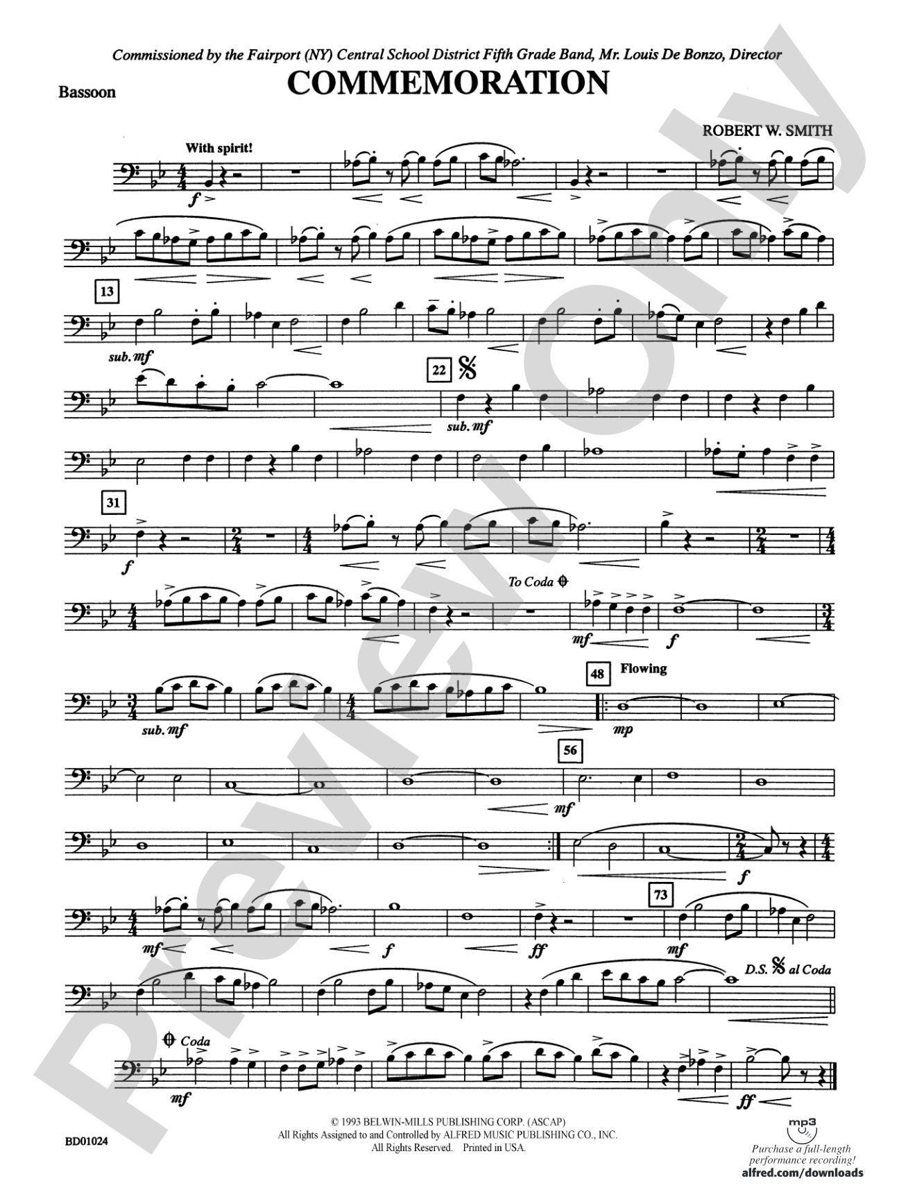 Commemoration: Bassoon