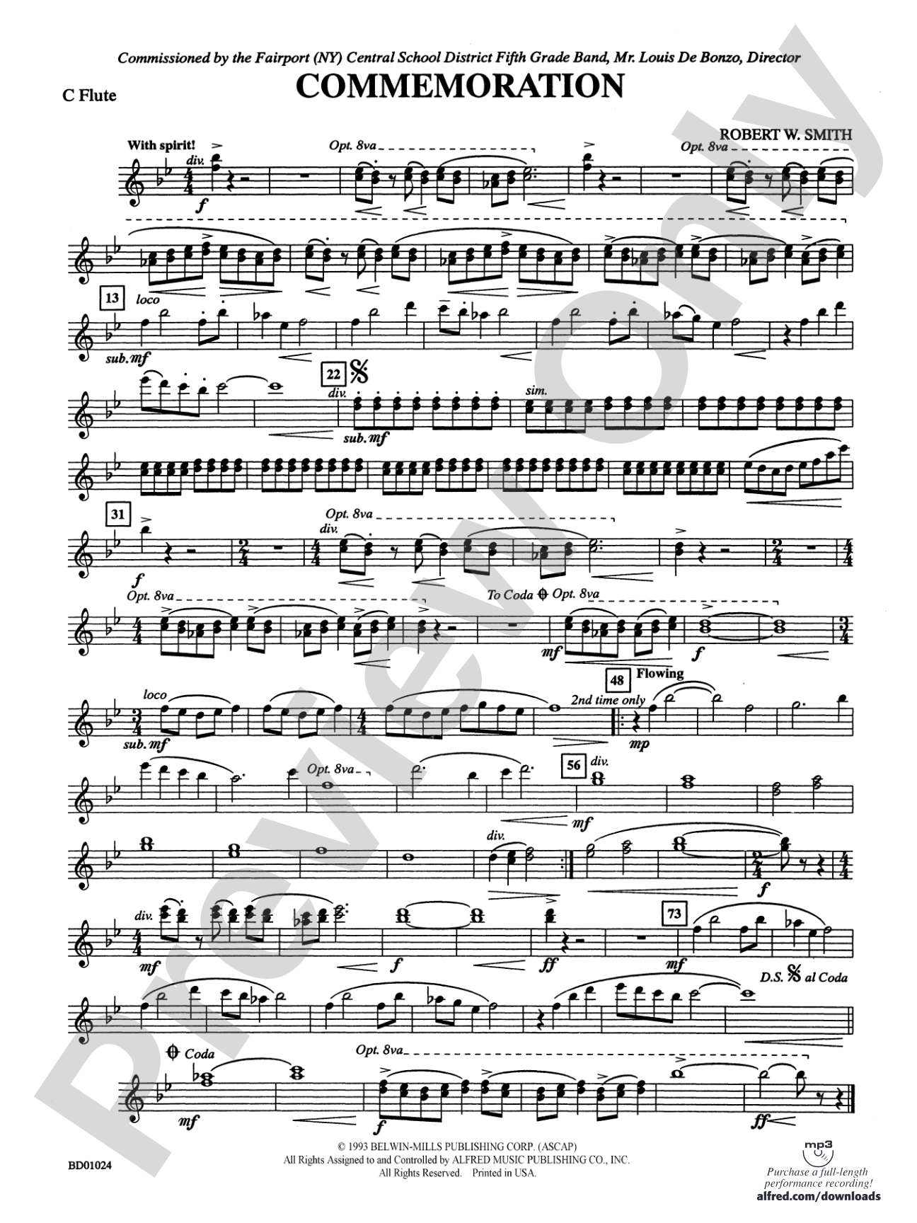 Commemoration: Flute