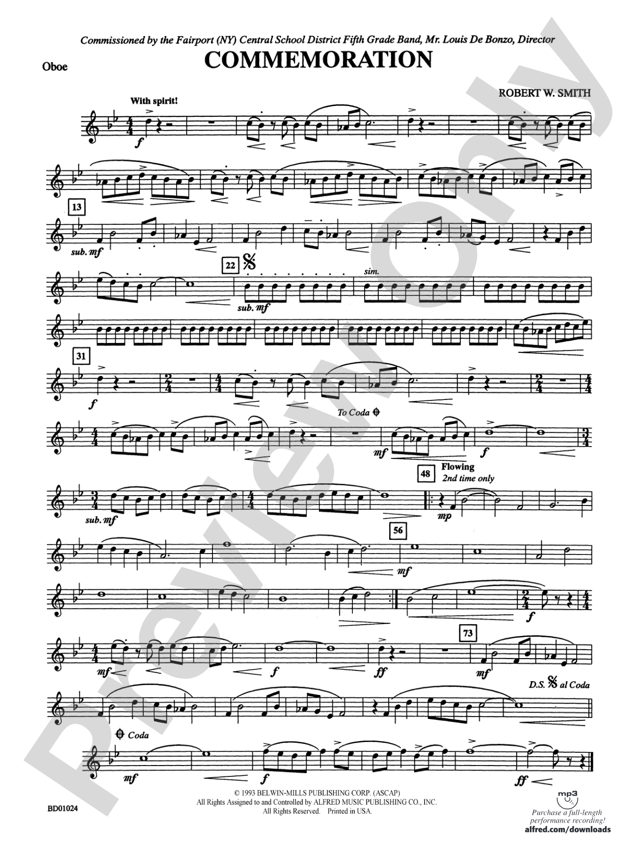 Commemoration: Oboe