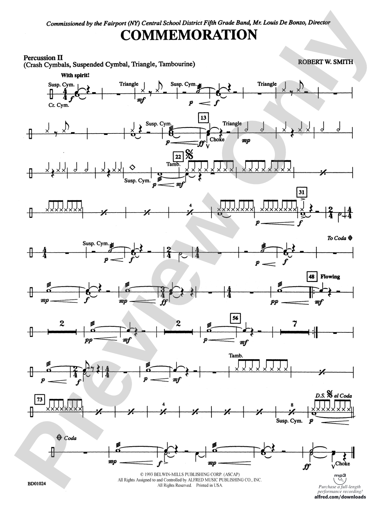 Commemoration: 2nd Percussion