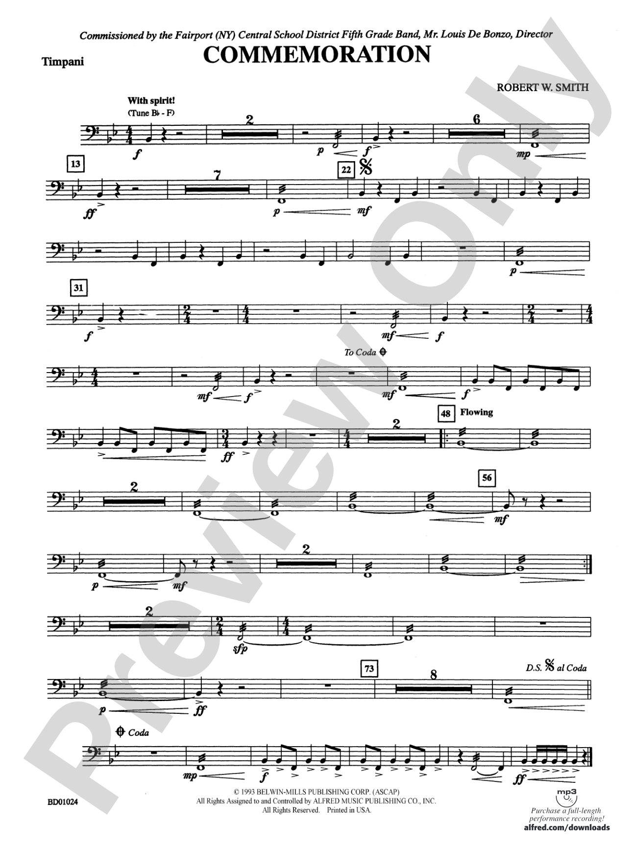 Commemoration: Timpani