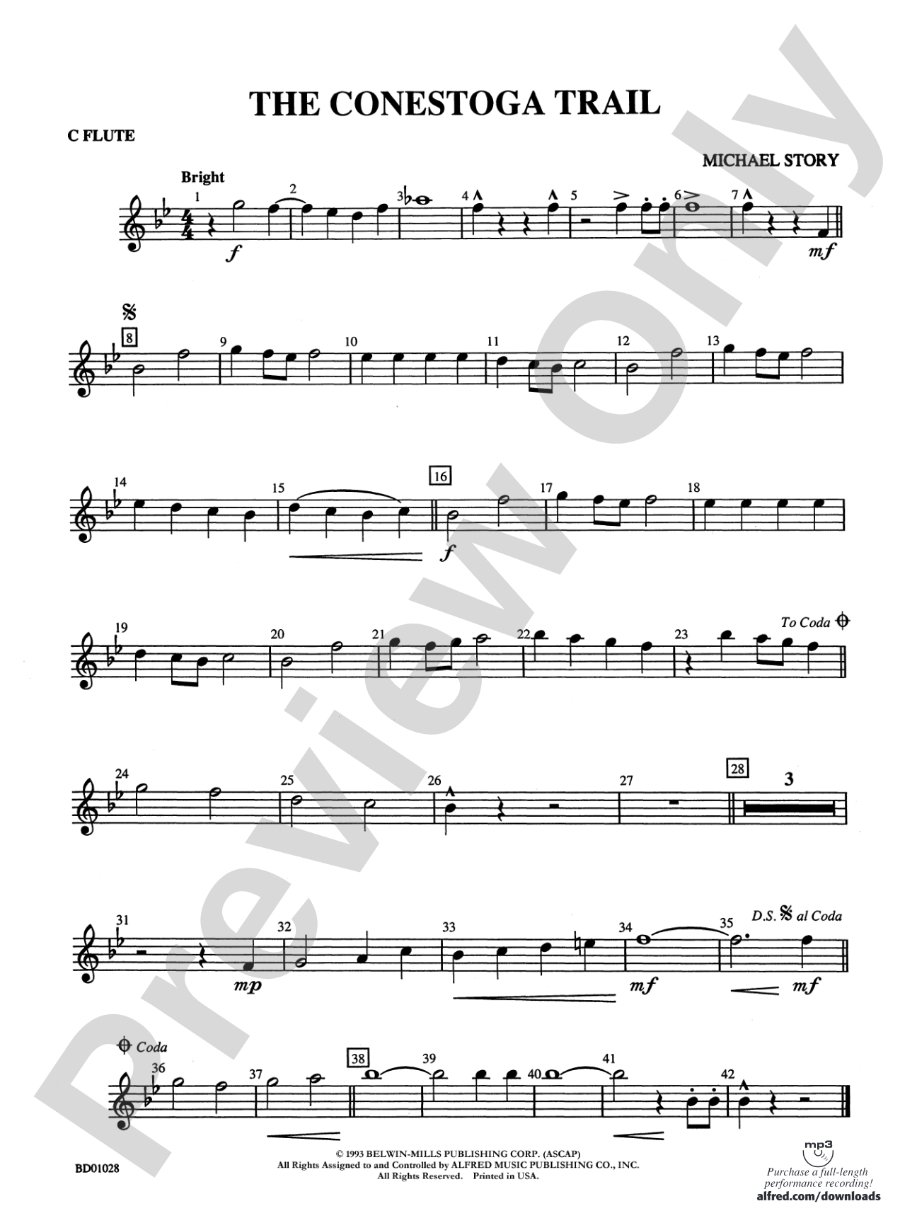 The Conestoga Trail: Flute