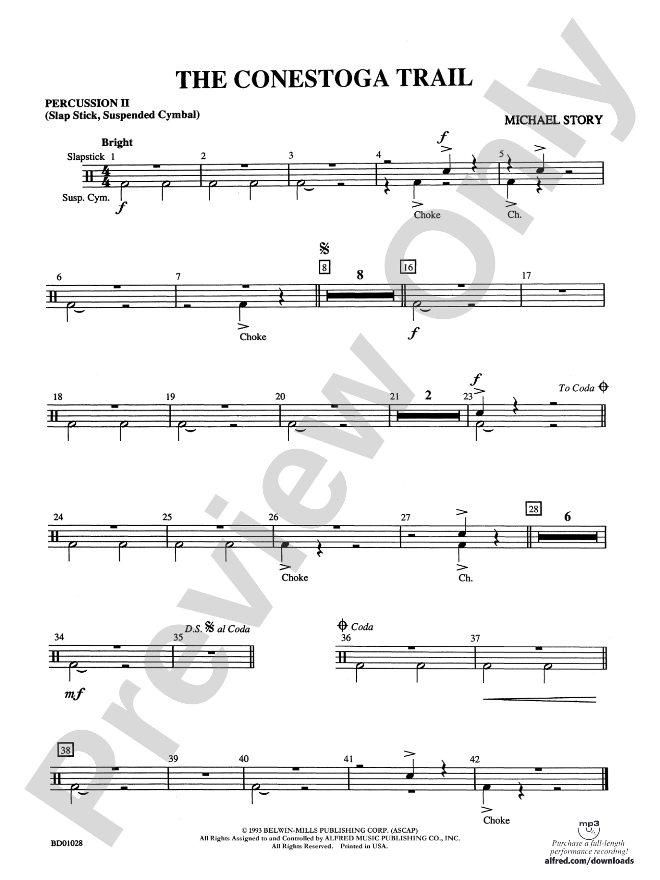 The Conestoga Trail: 2nd Percussion