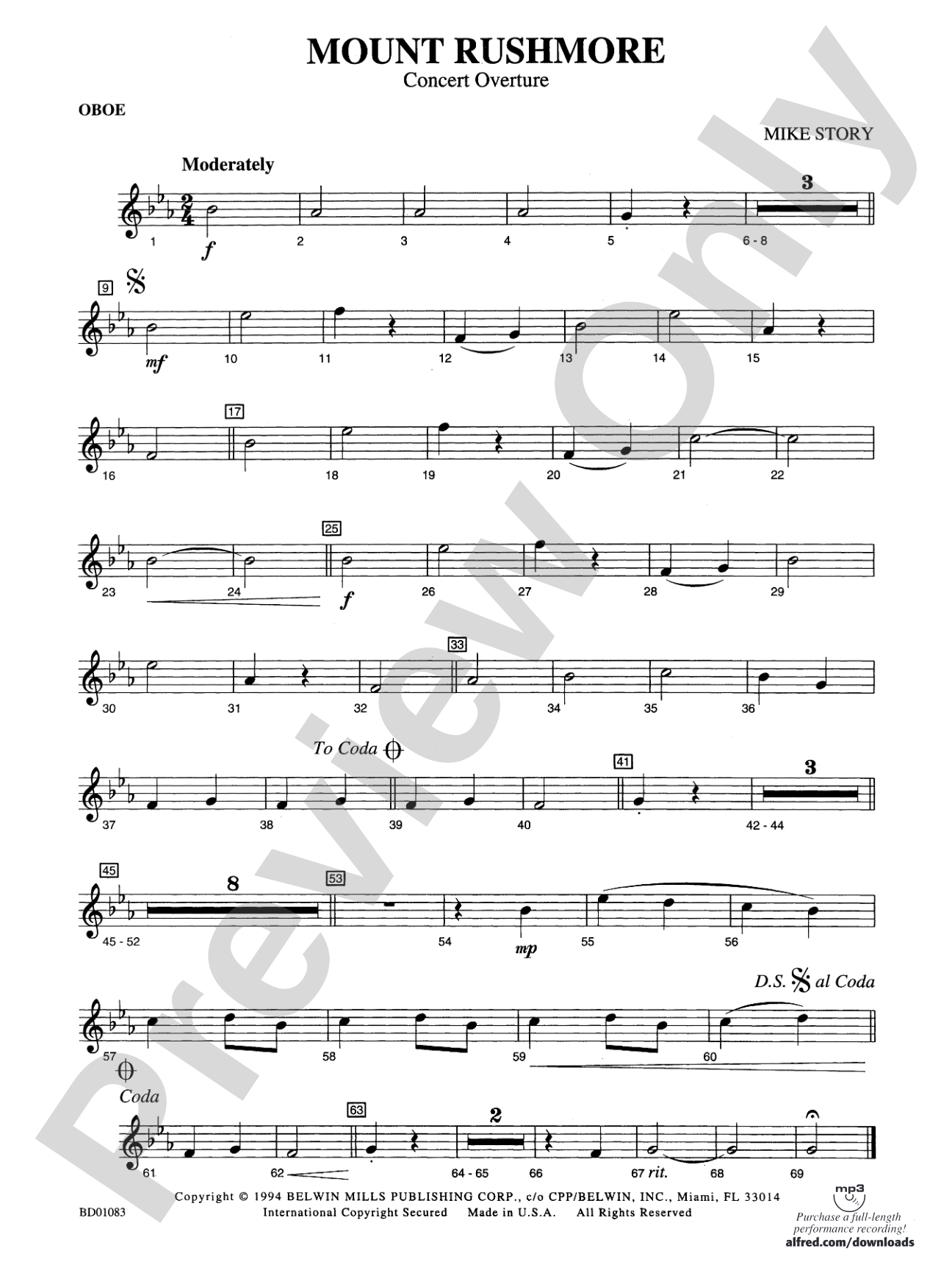 Mount Rushmore: Oboe