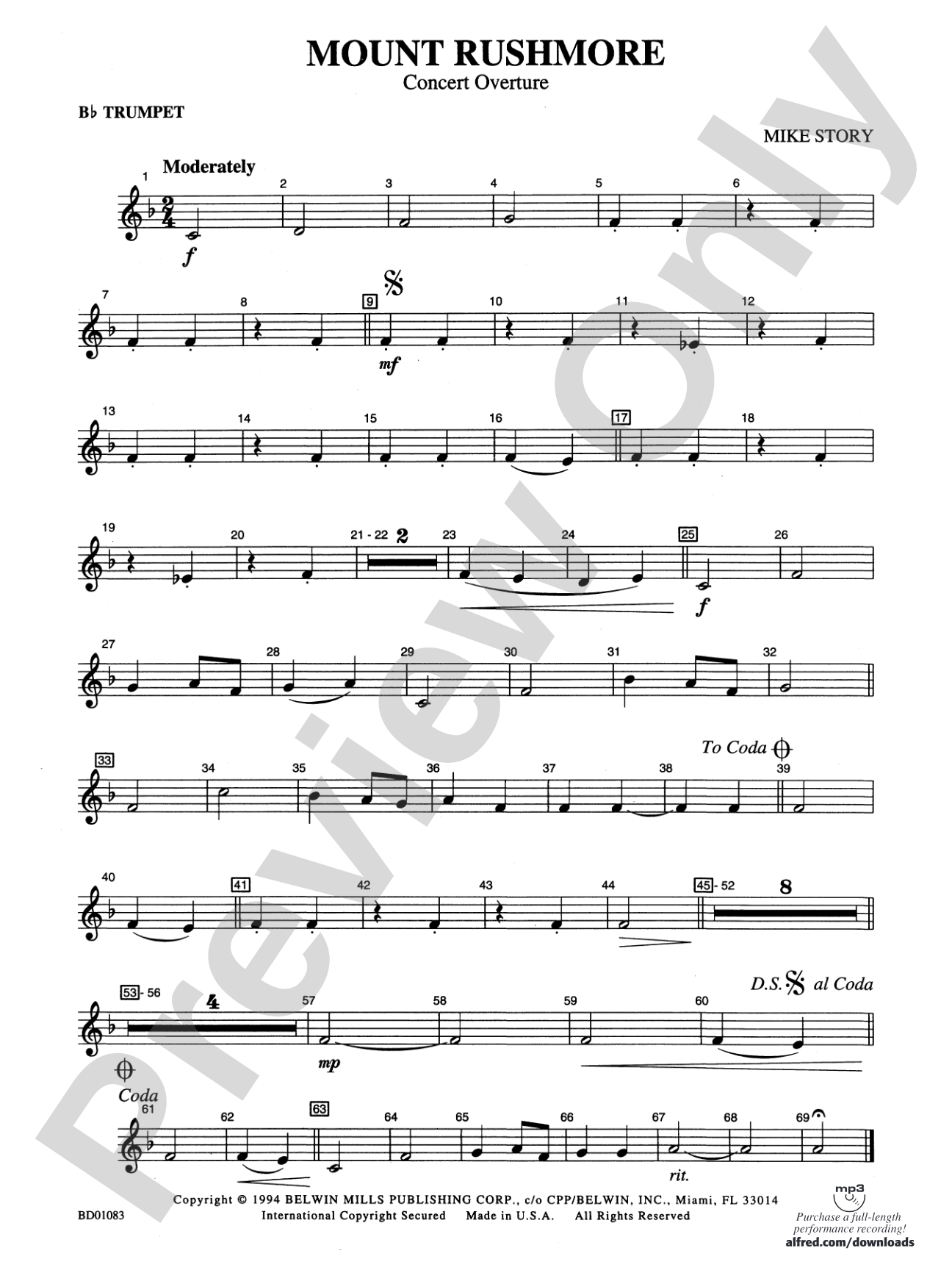 Mount Rushmore: 1st B-flat Trumpet