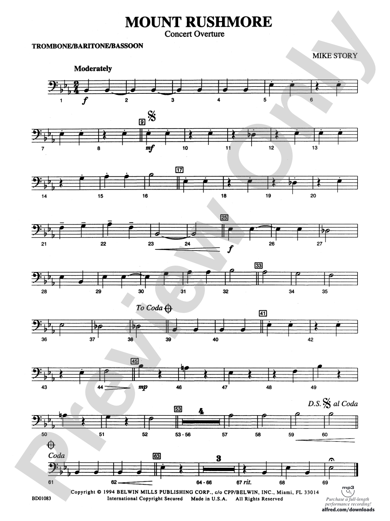 Mount Rushmore: 1st Trombone