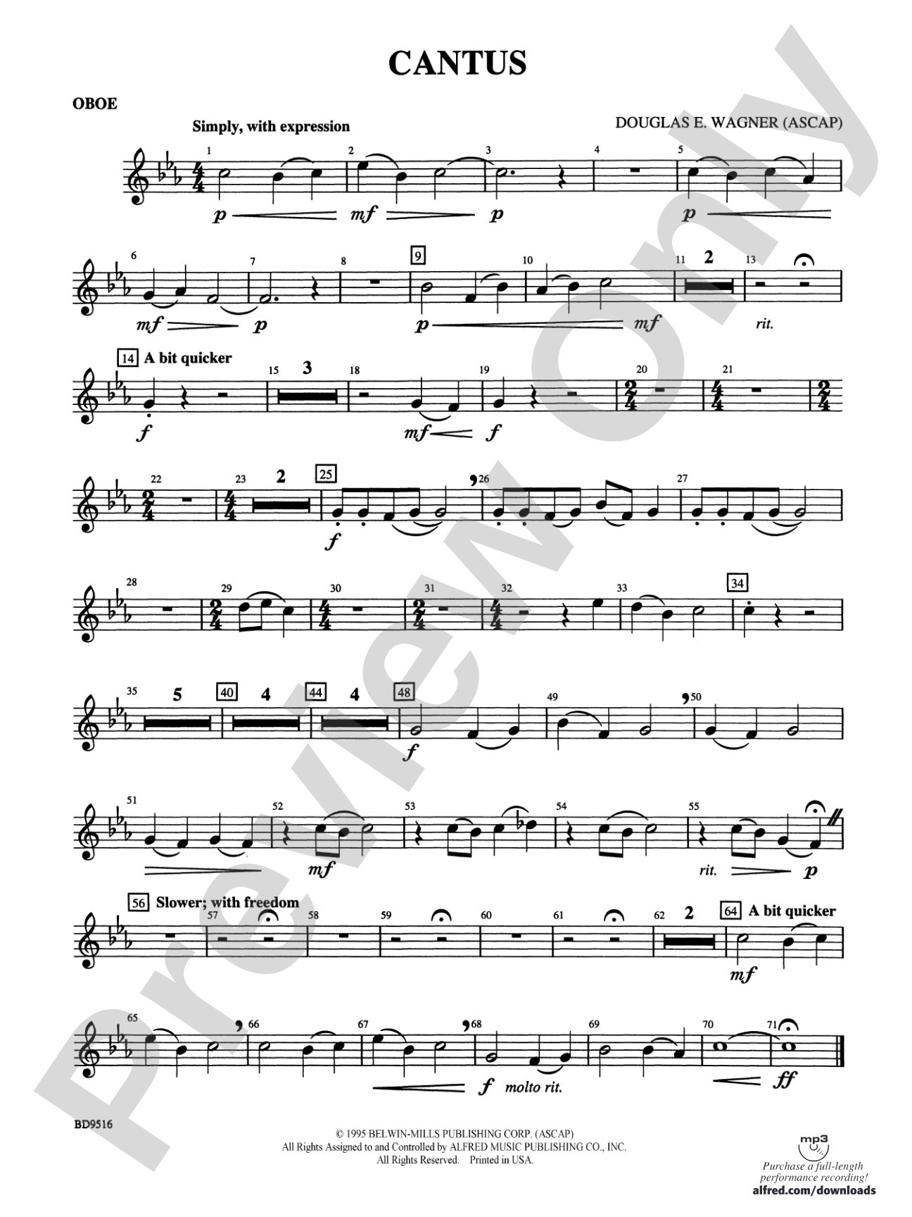 Cantus: Oboe