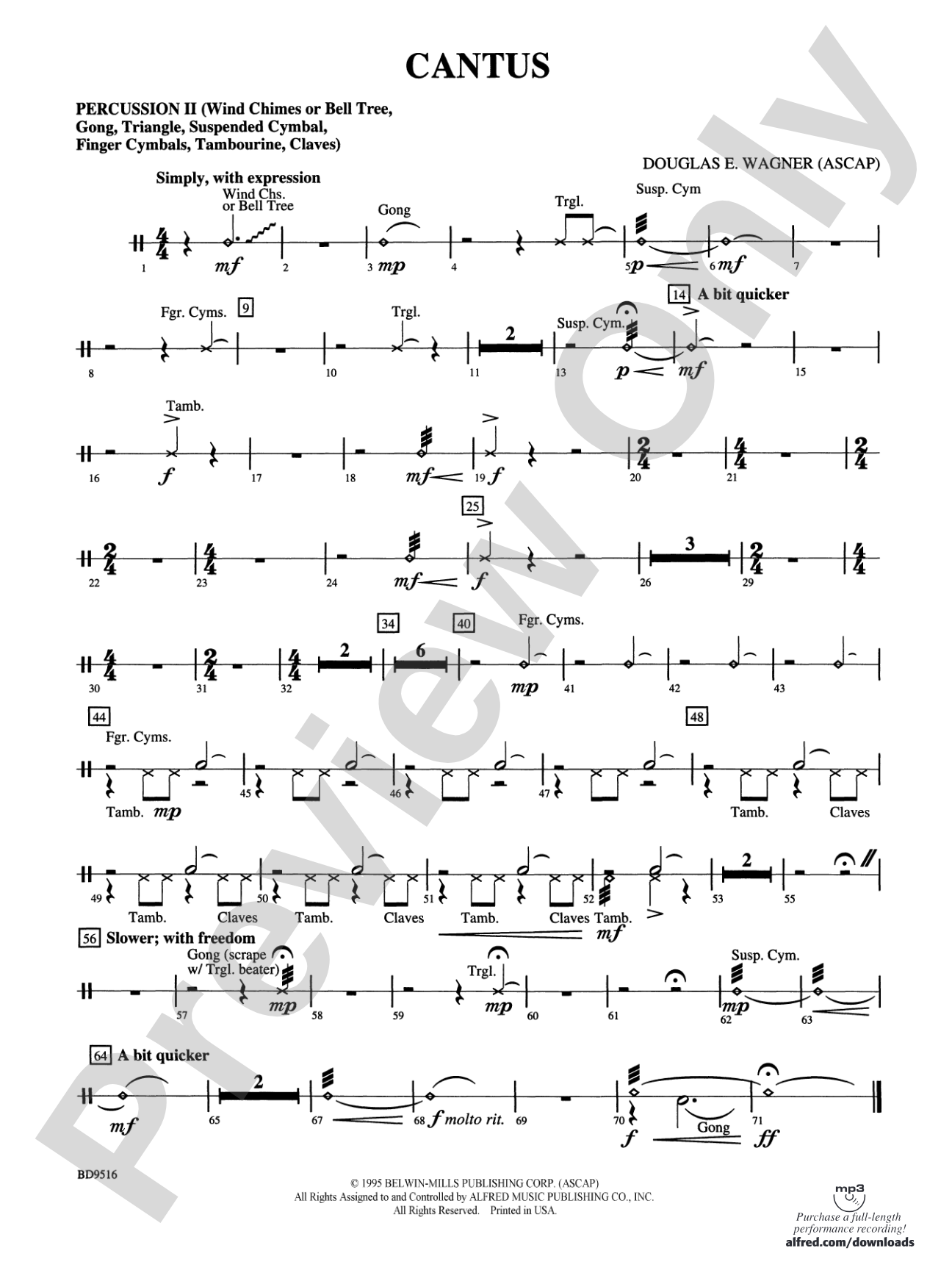 Cantus: 2nd Percussion