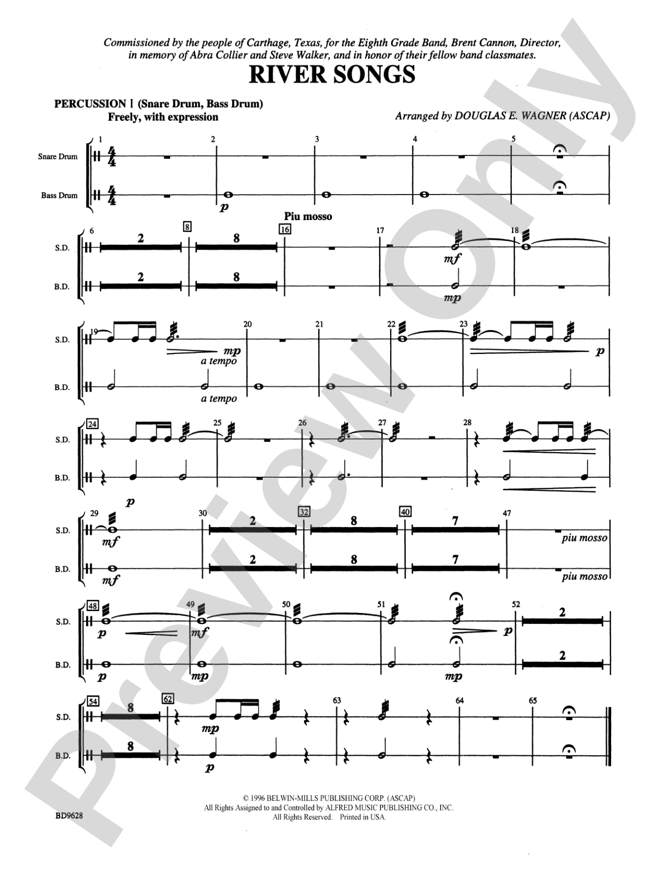 River Songs: 1st Percussion