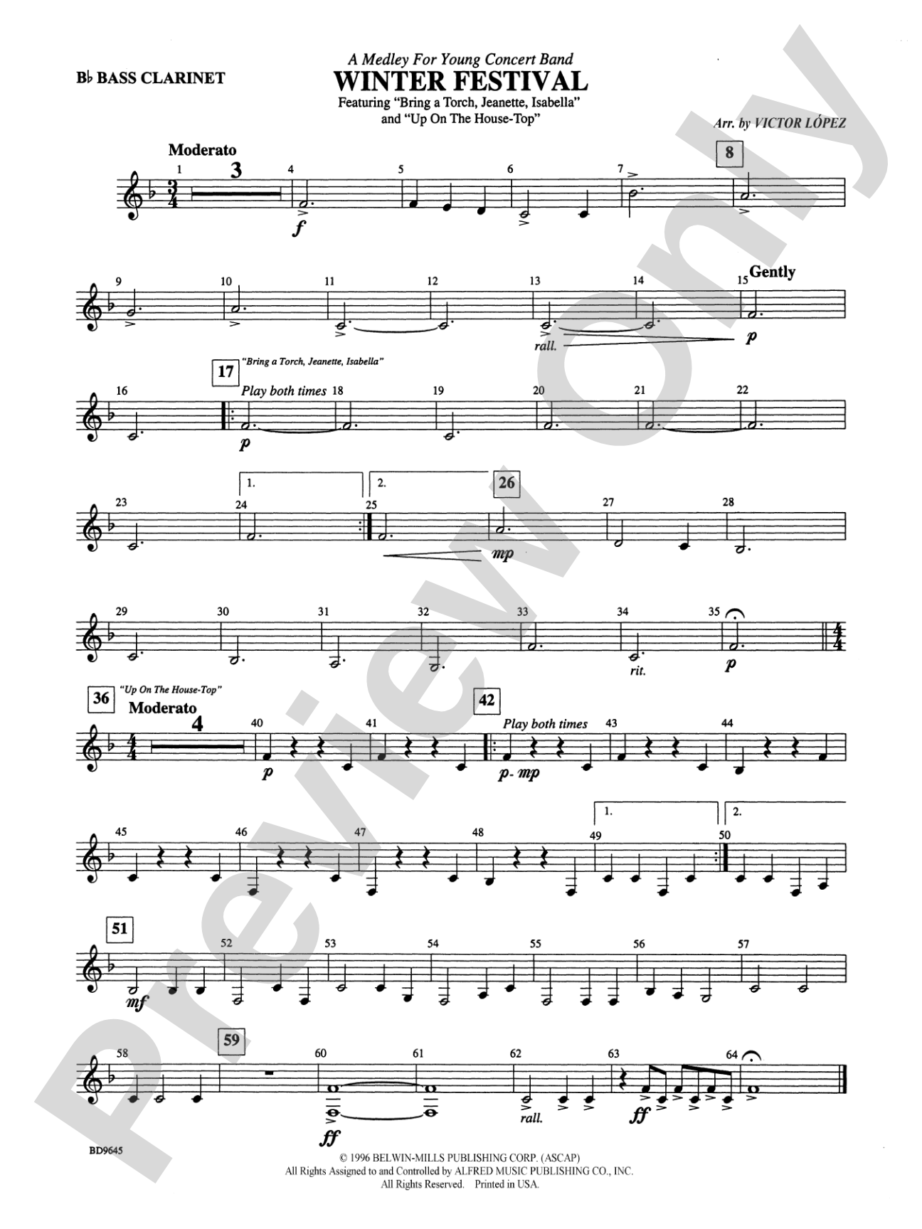 Winter Festival: B-flat Bass Clarinet