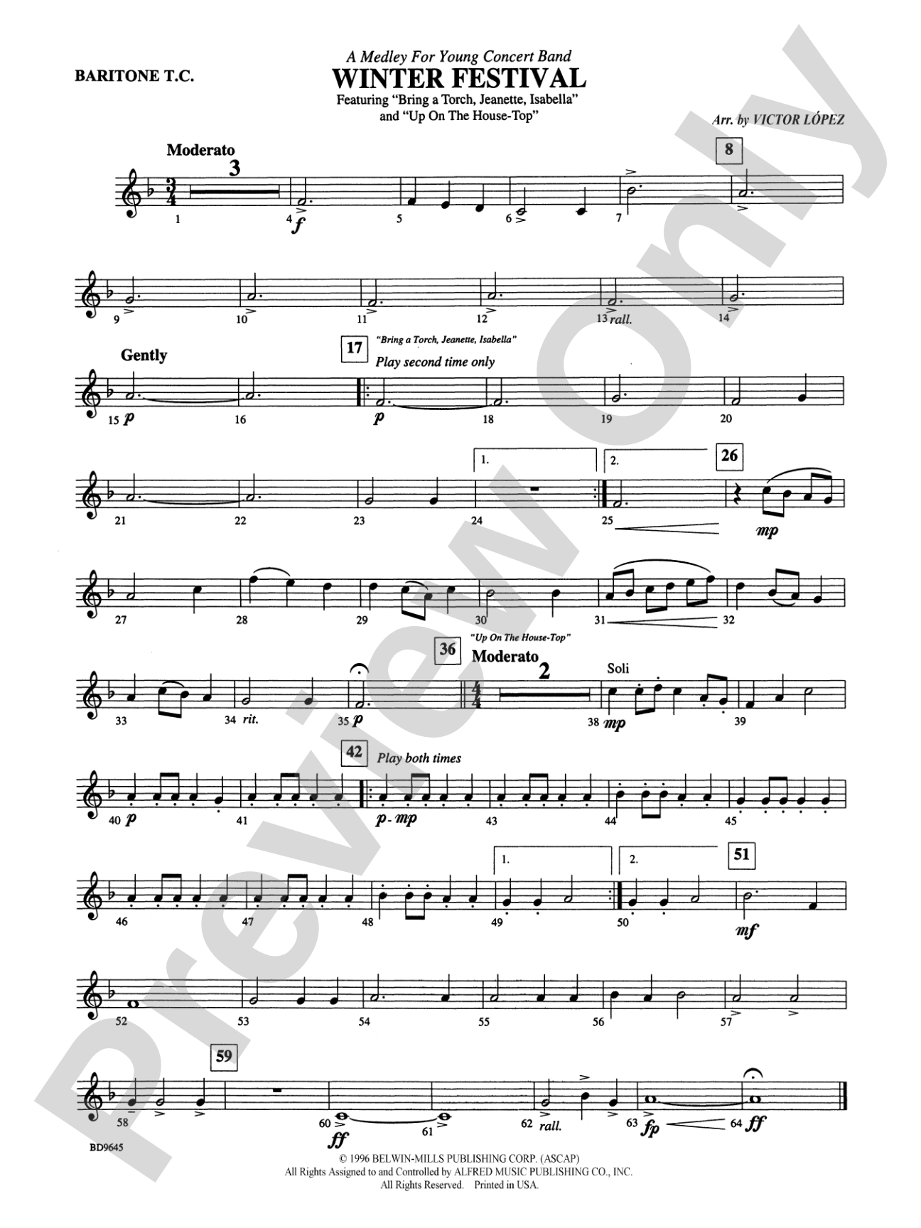 Winter Festival: Baritone T.C.
